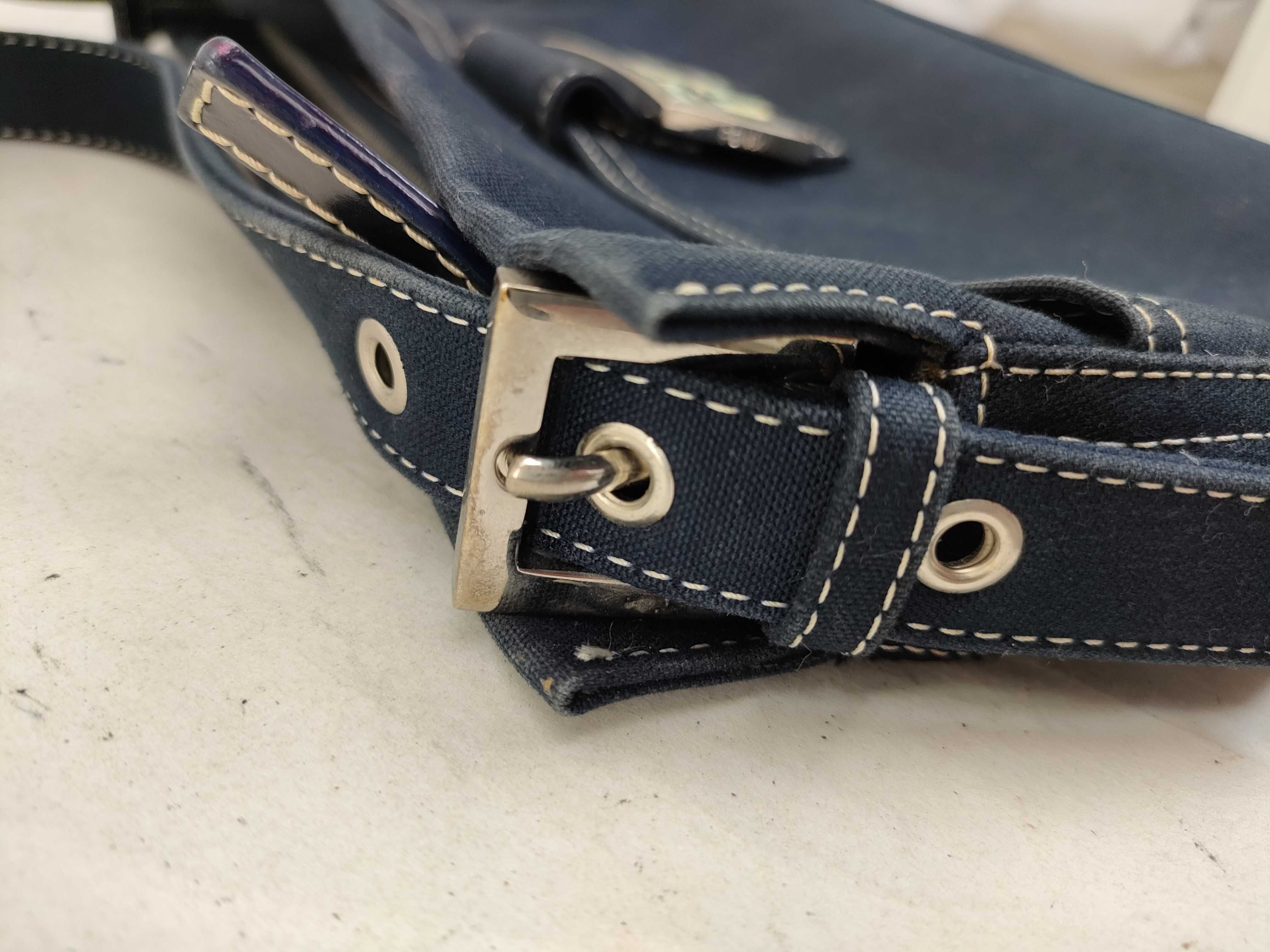 denim handbag, blue shoulder bag — view 4
