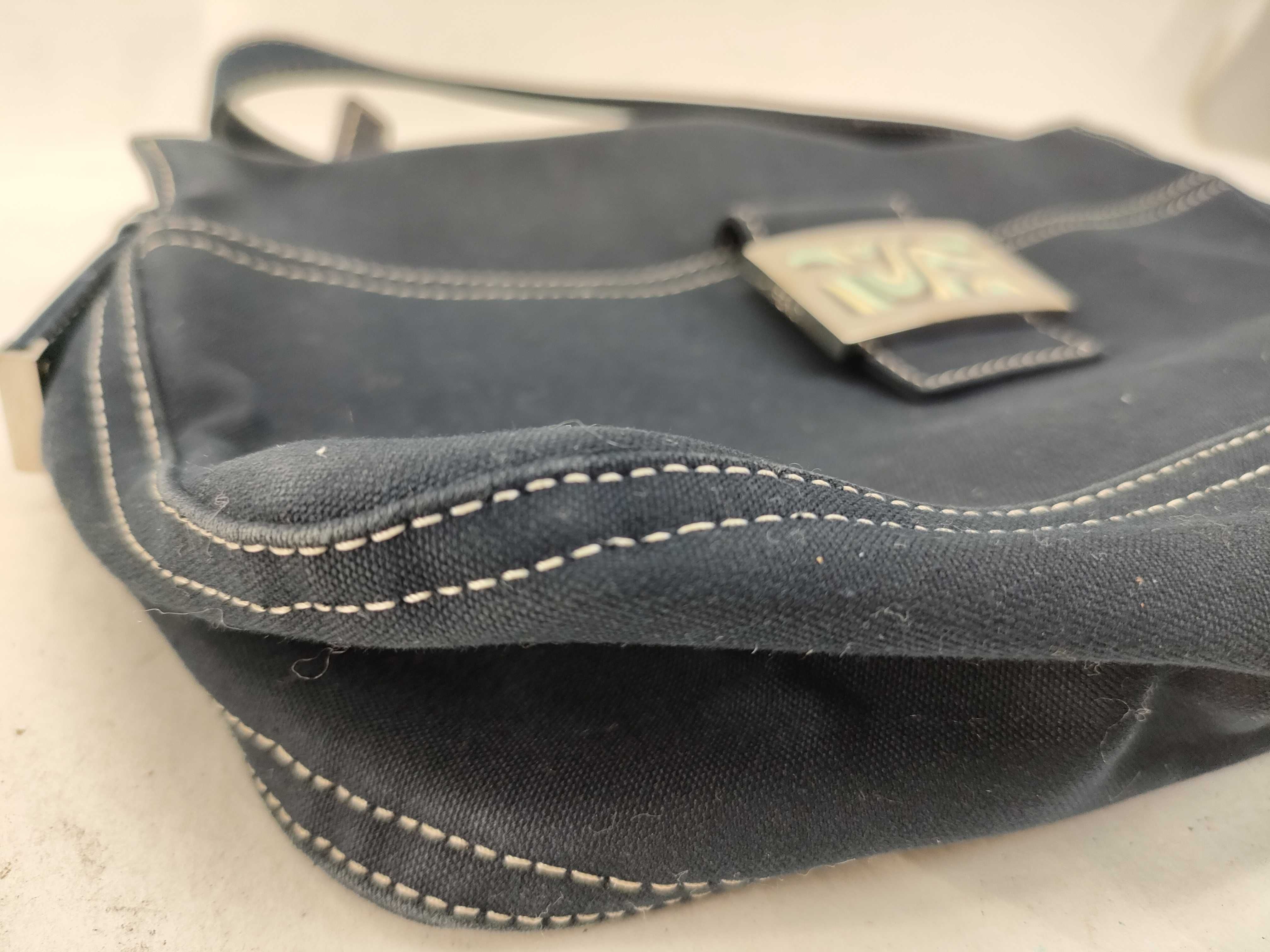denim handbag, blue shoulder bag — view 5