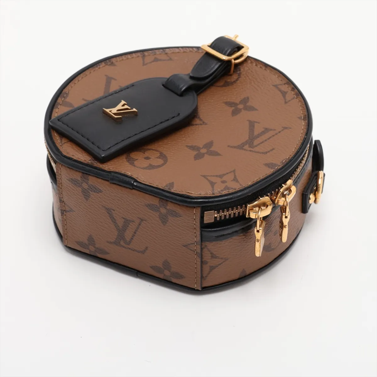 Monogram Reverse Mini Boite Chapeau M68276 Brown (RFID detected) — view 3