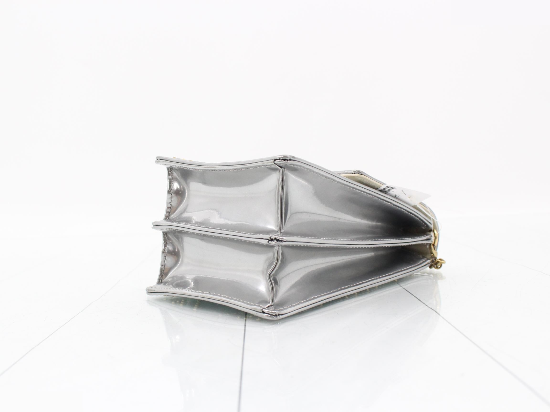 Other lines: Bags & Shoulder Bags - Diorama Patent Leather Silver — view 6