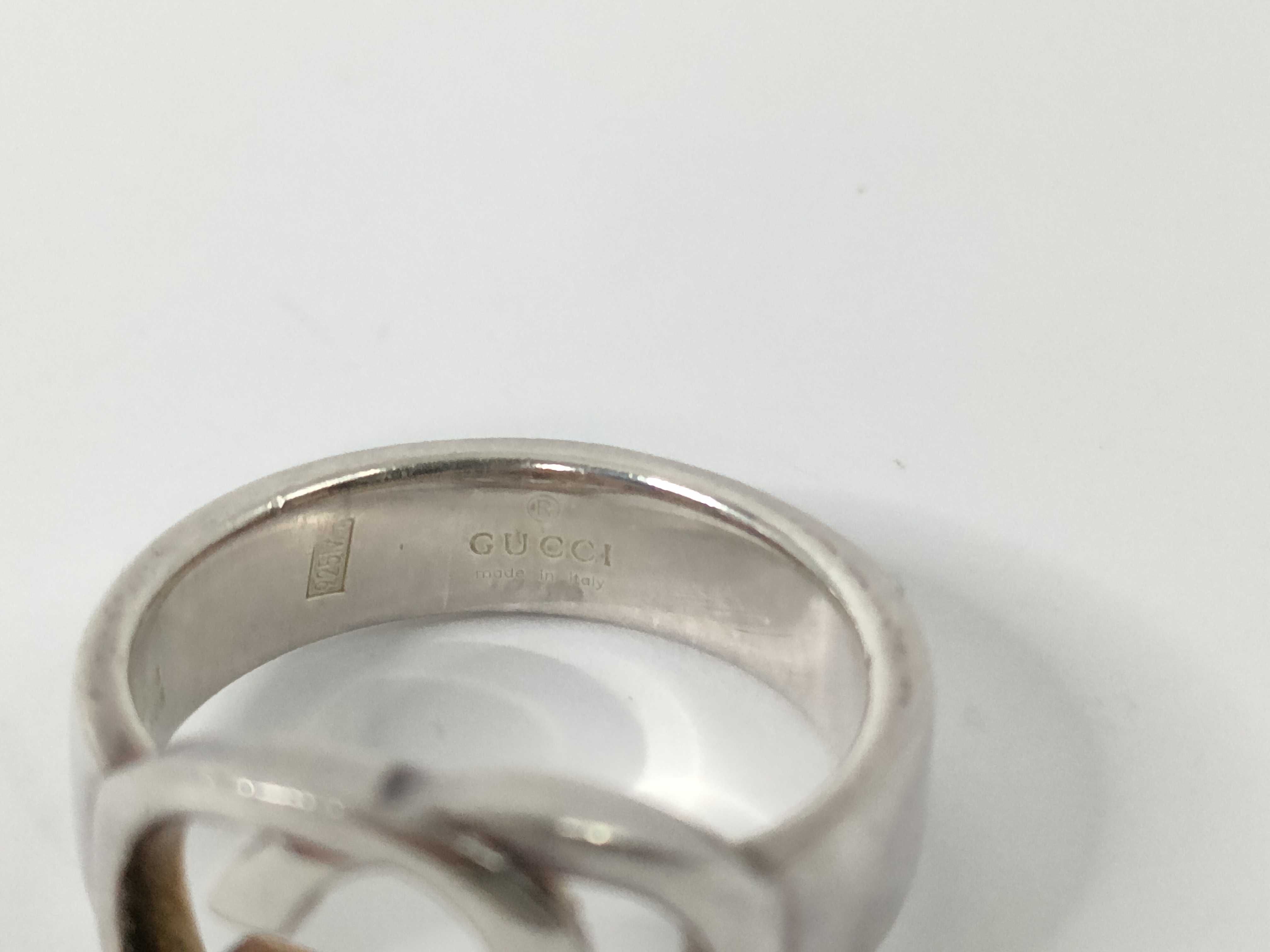 Interlocking G Sterling Silver 925 Ring — view 3
