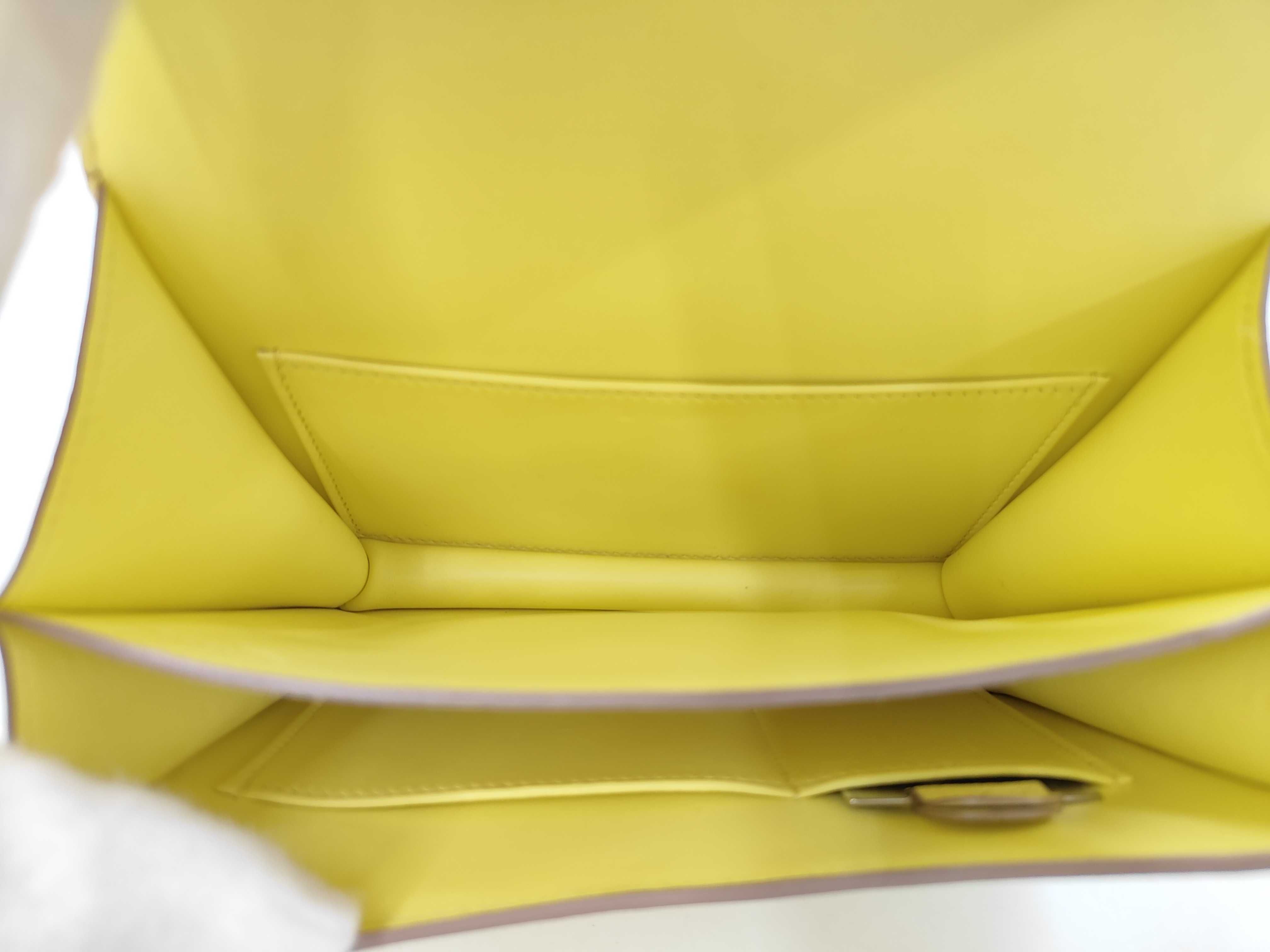 Constance Mini Chevre Limoncello Silver Hardware B Stamp Shoulder Bag — view 10