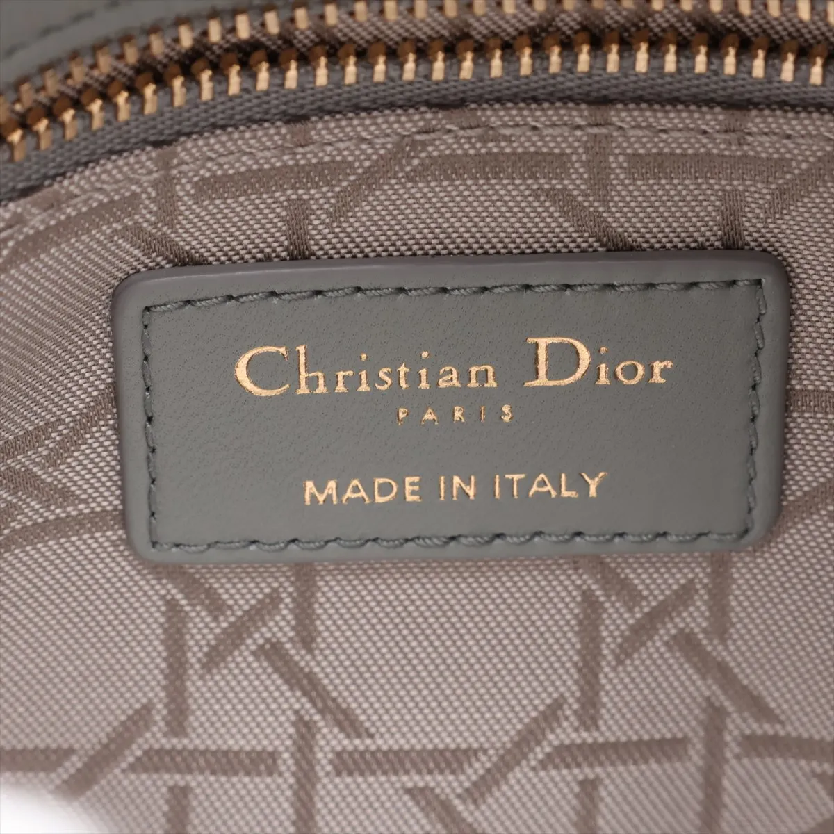 Cannage My Lady Dior Leather 2-Way Handbag, Gray — view 10