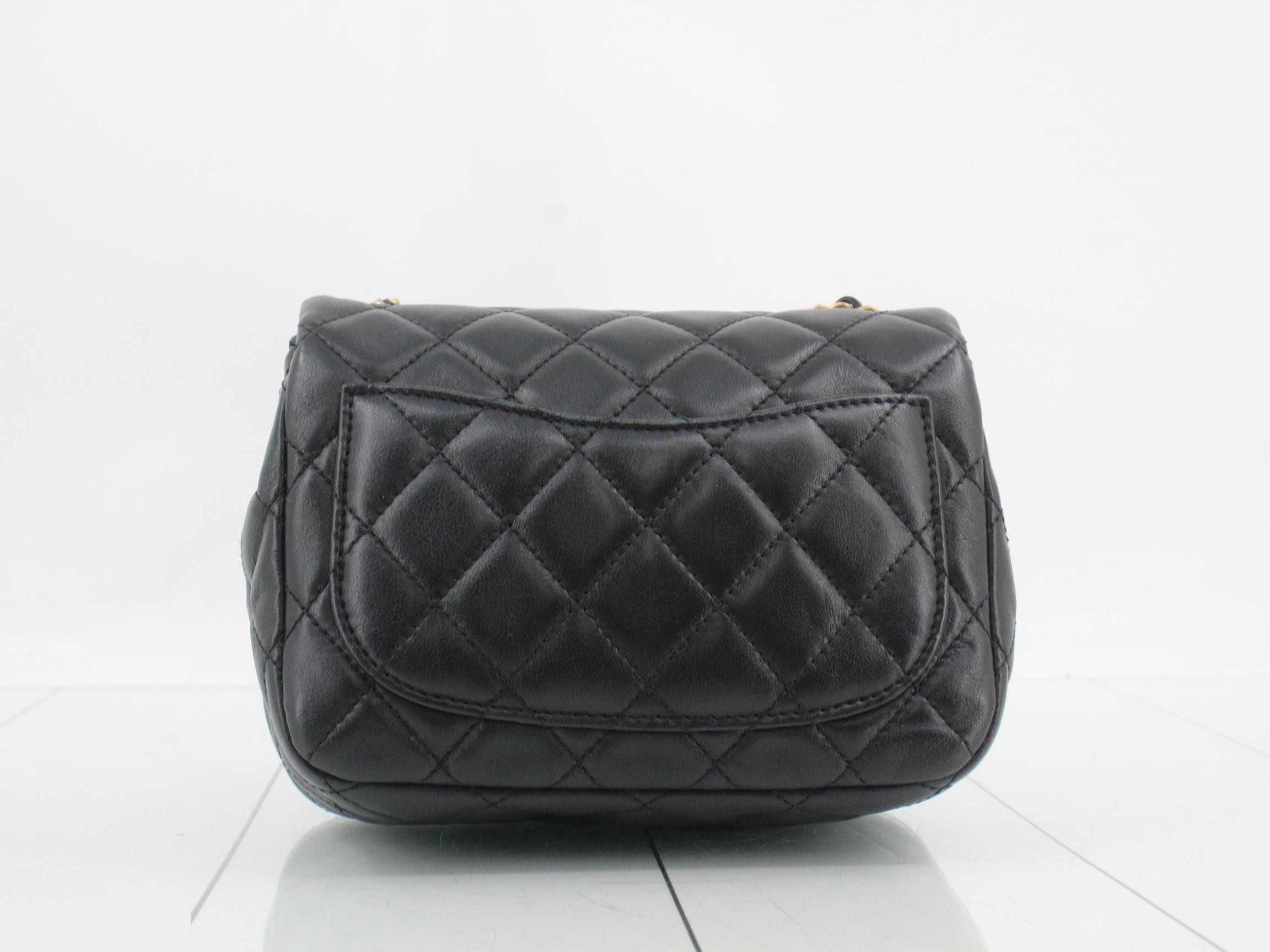 Matelassé Lambskin Coco Mark Frill Chain Shoulder Bag — view 2