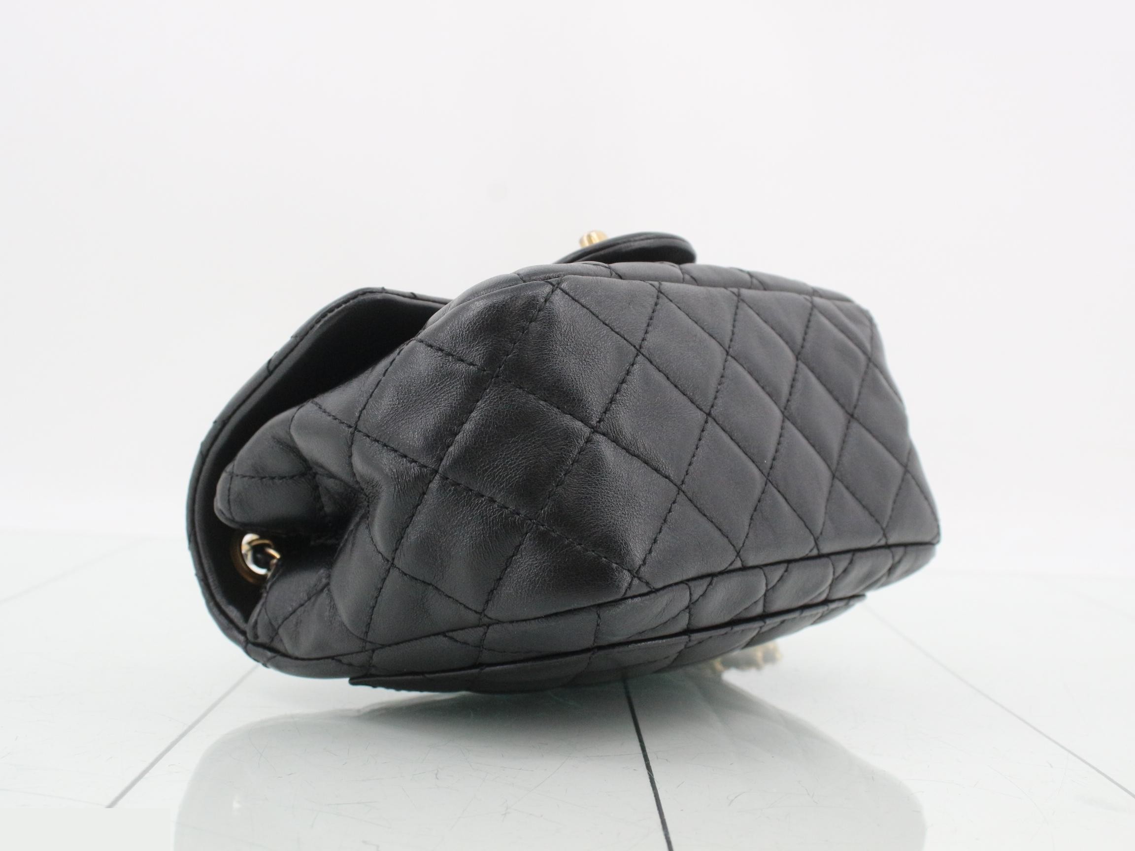 Matelassé Lambskin Coco Mark Frill Chain Shoulder Bag — view 5