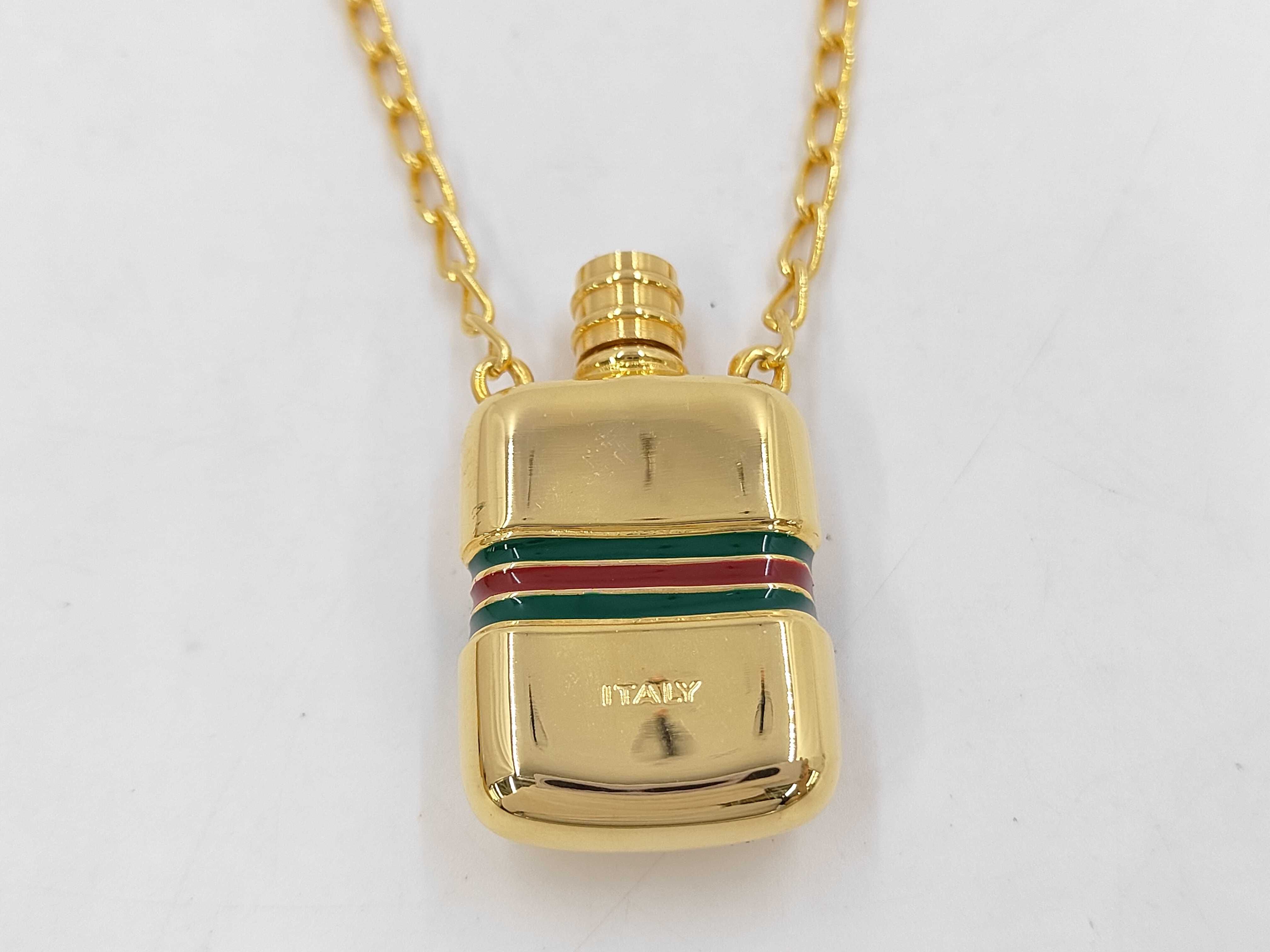 Perfume Bottle Gold Necklace — view 3