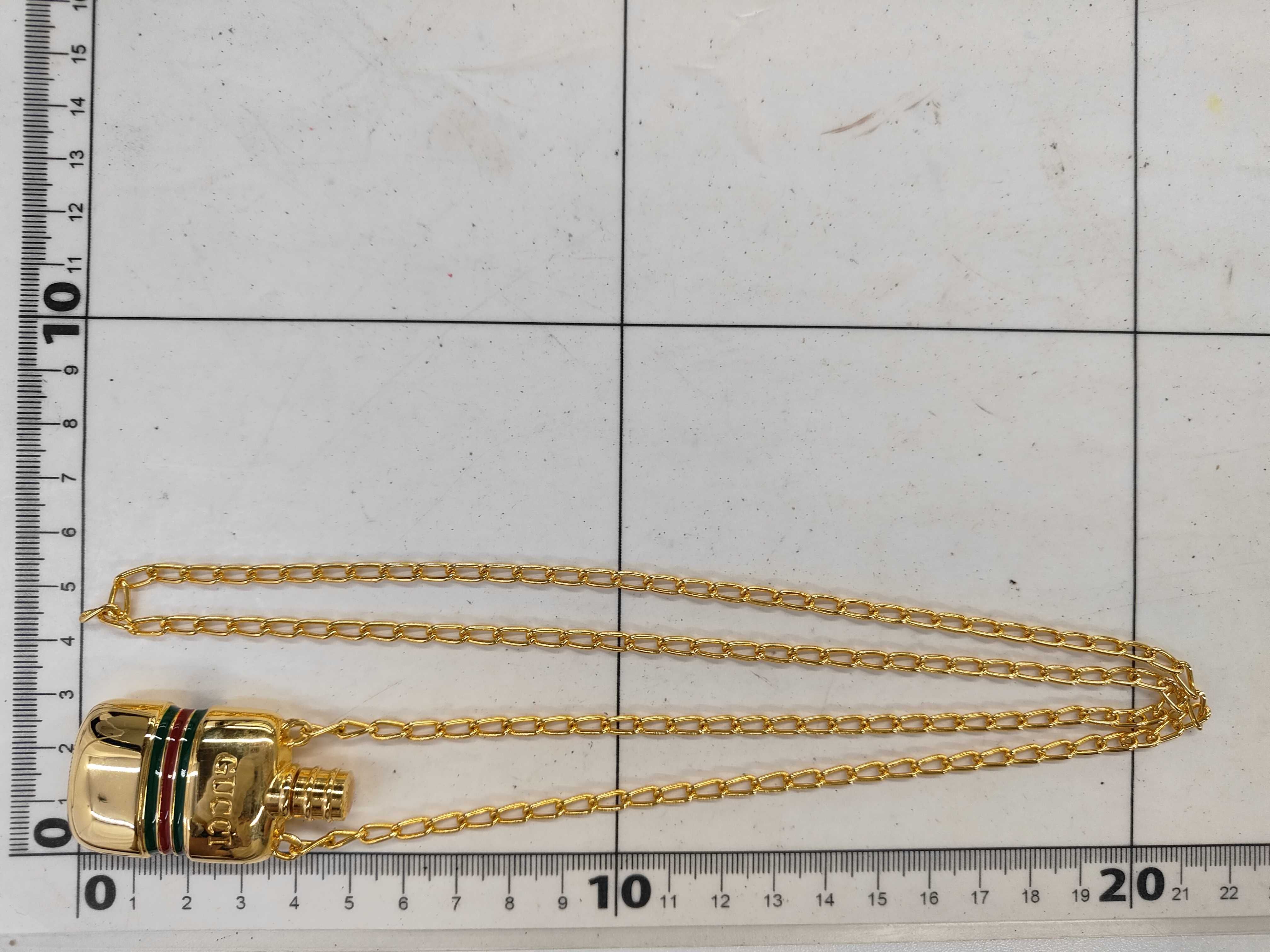 Perfume Bottle Gold Necklace — view 5