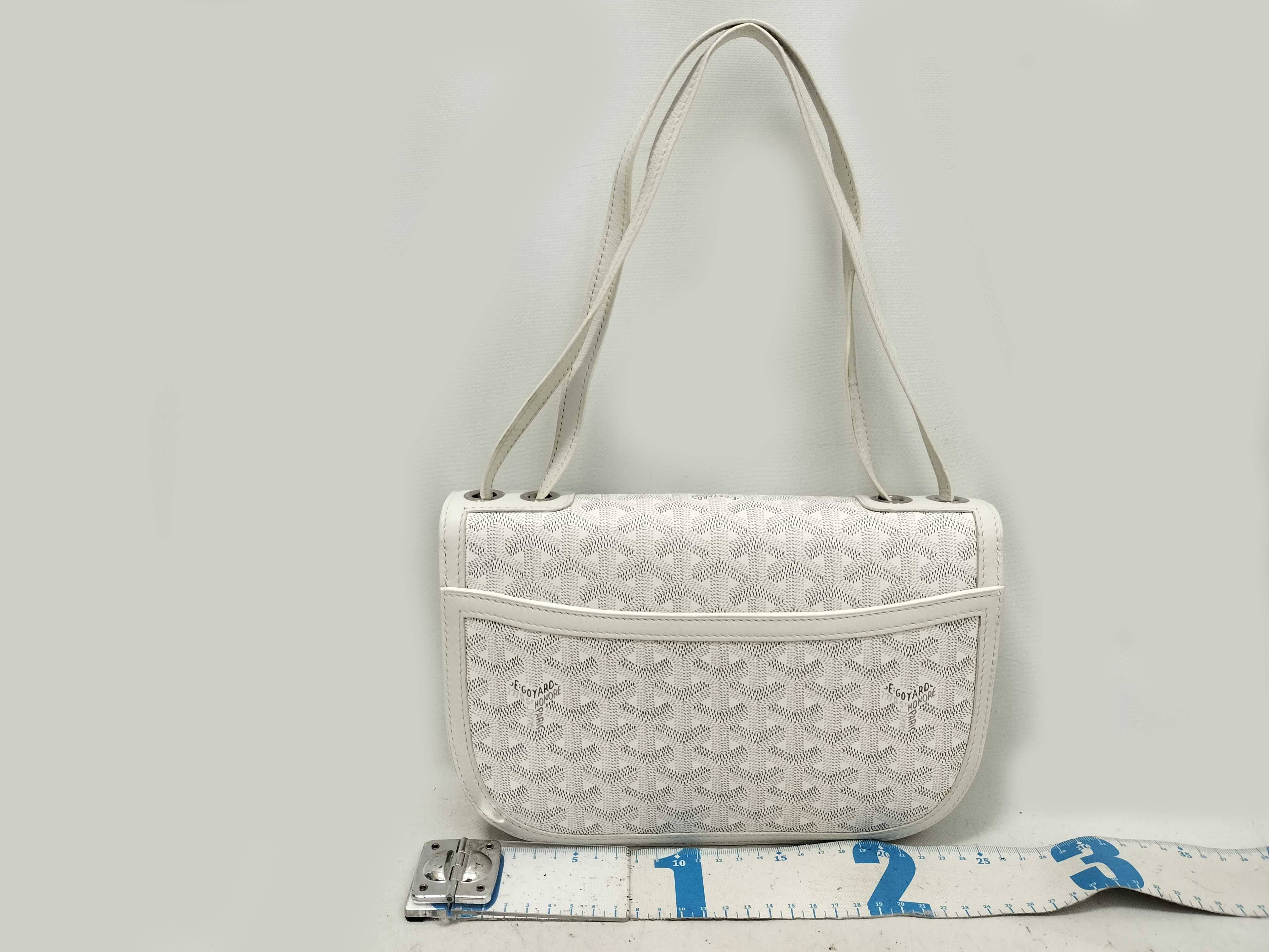 Sac 233 PM PVC x Leather Shoulder Bag, White — view 2