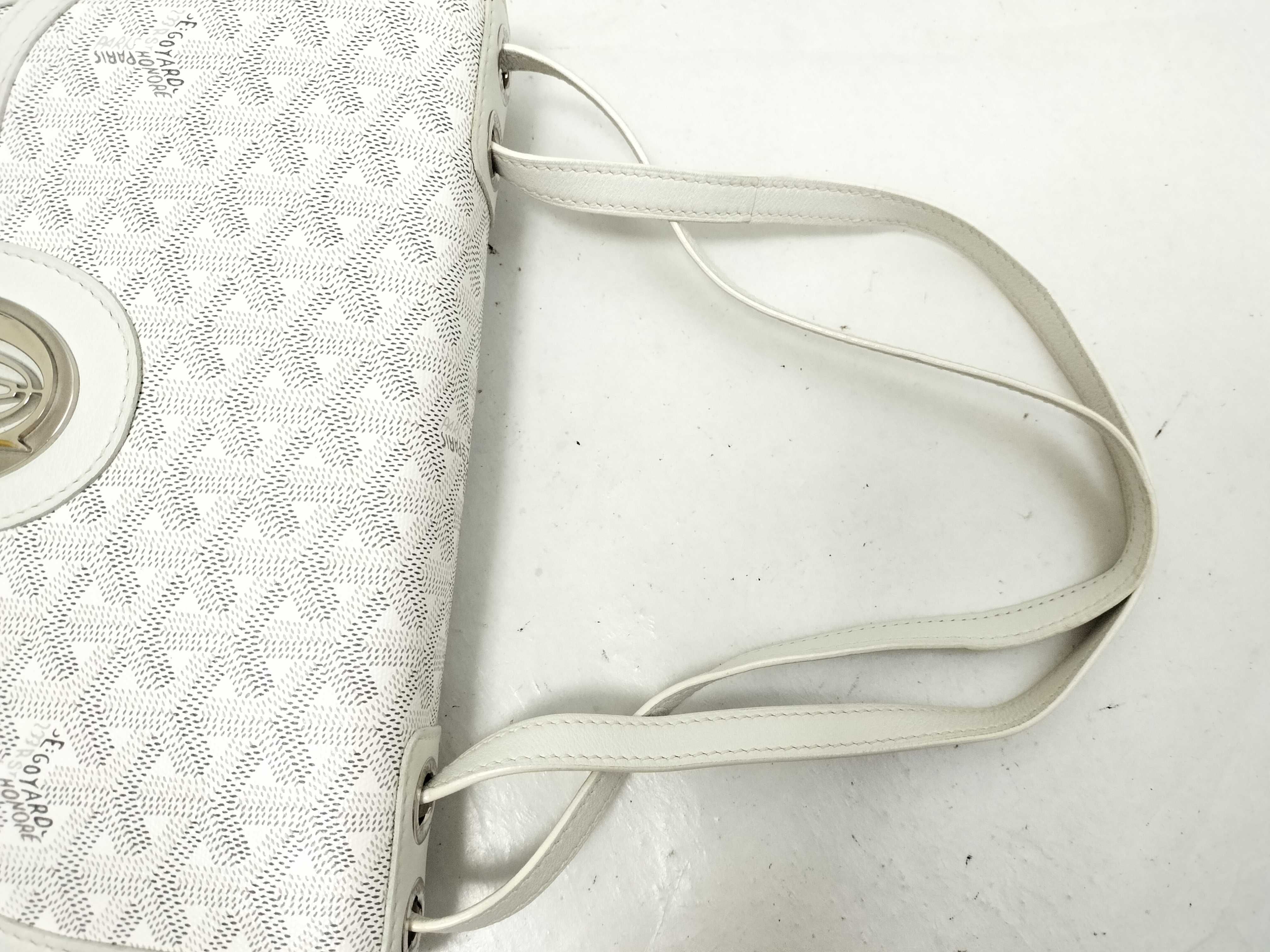 Sac 233 PM PVC x Leather Shoulder Bag, White — view 3
