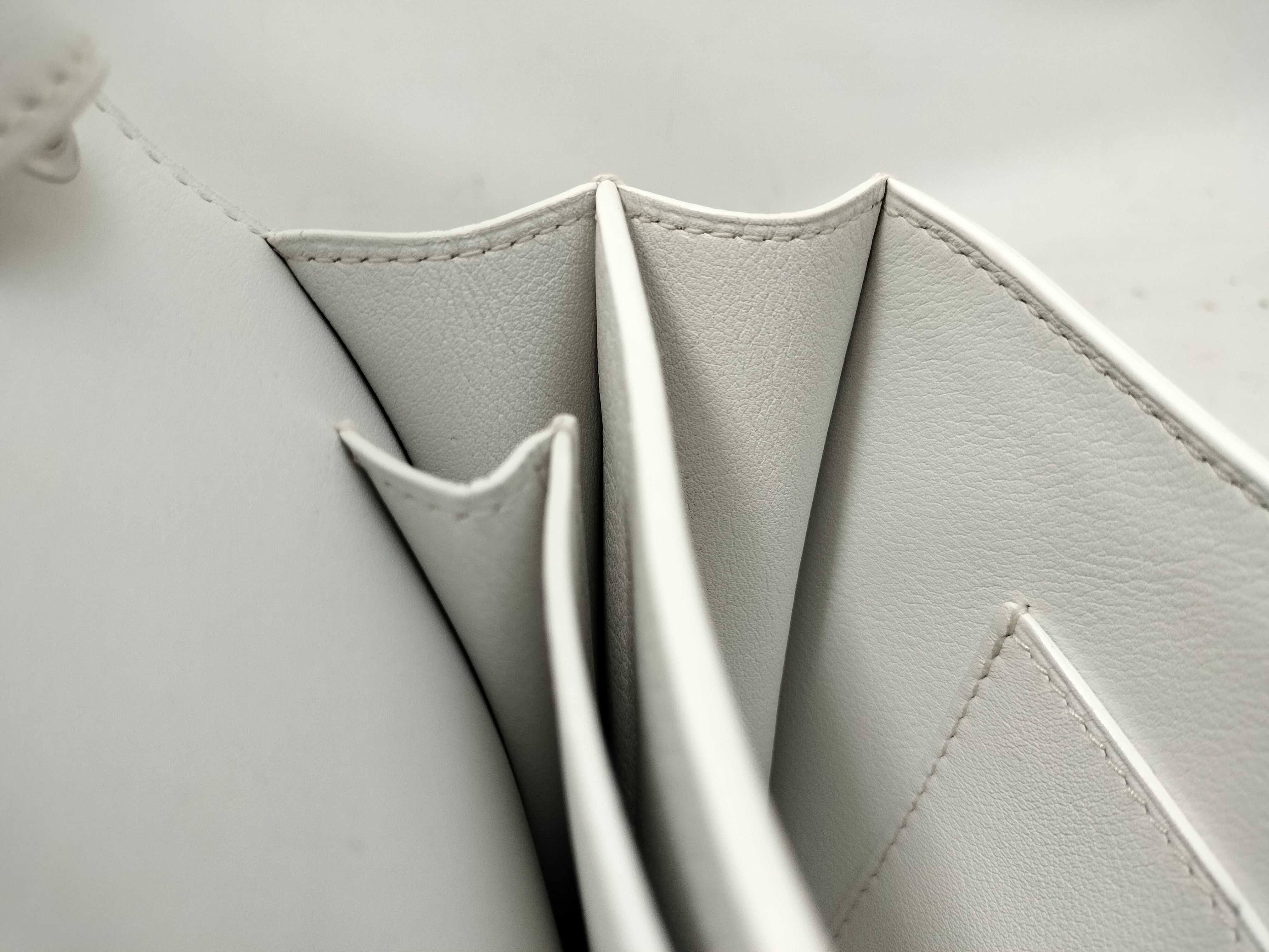 Sac 233 PM PVC x Leather Shoulder Bag, White — view 9