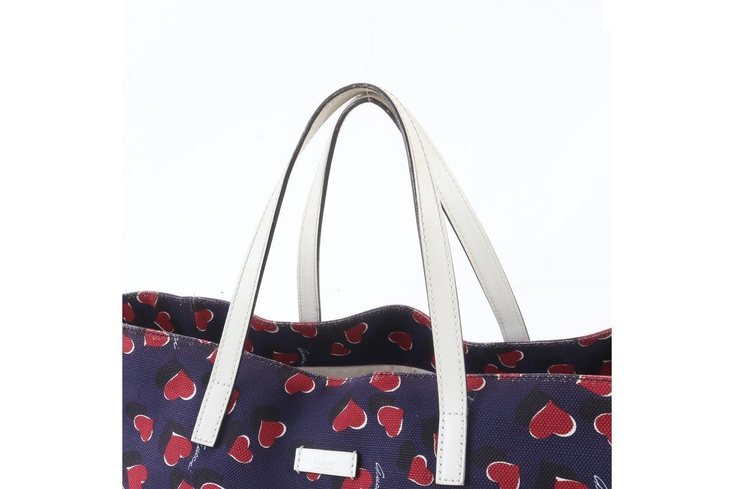 Heartbeat 282439 Leather Canvas Tote Bag — view 2