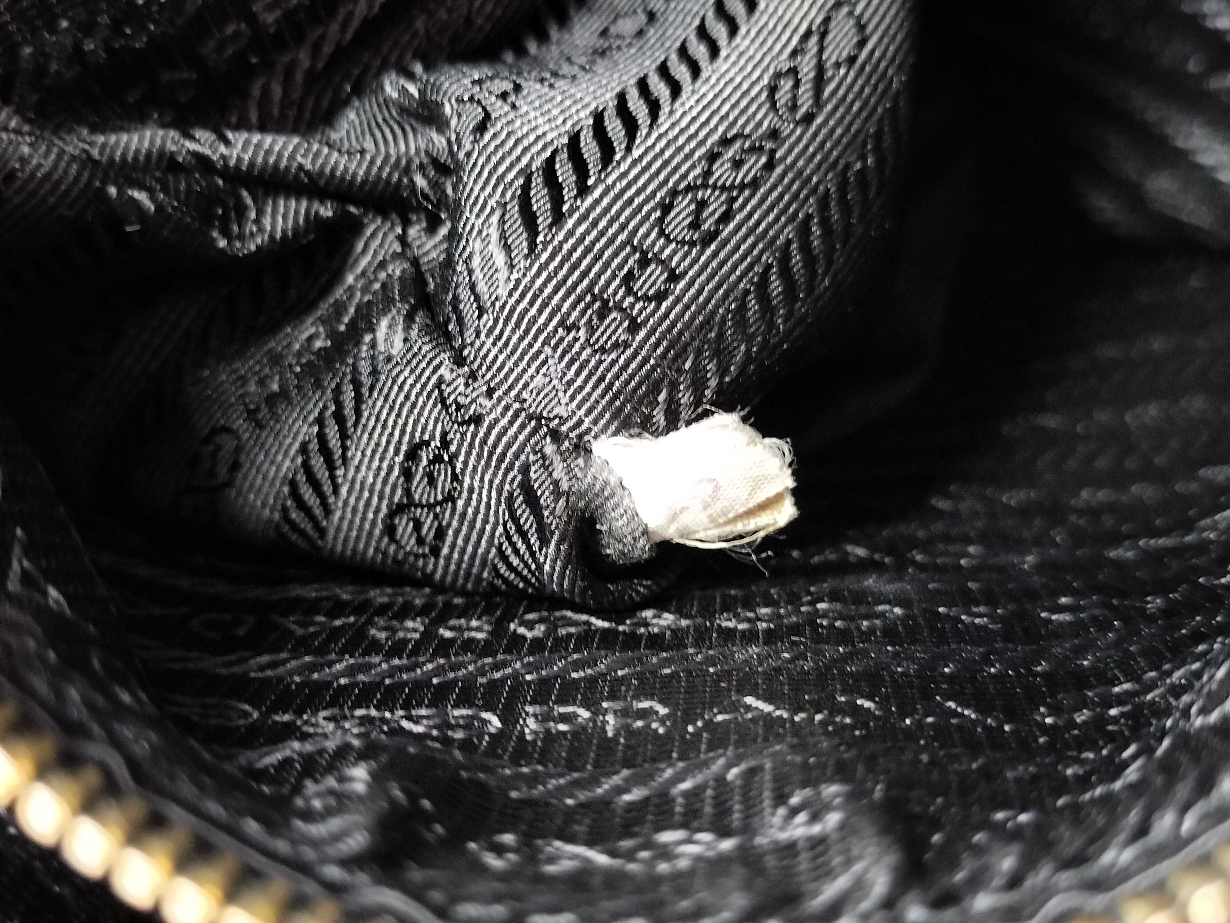 grained leather shoulder bag, black, serial number shoulder bag — view 10