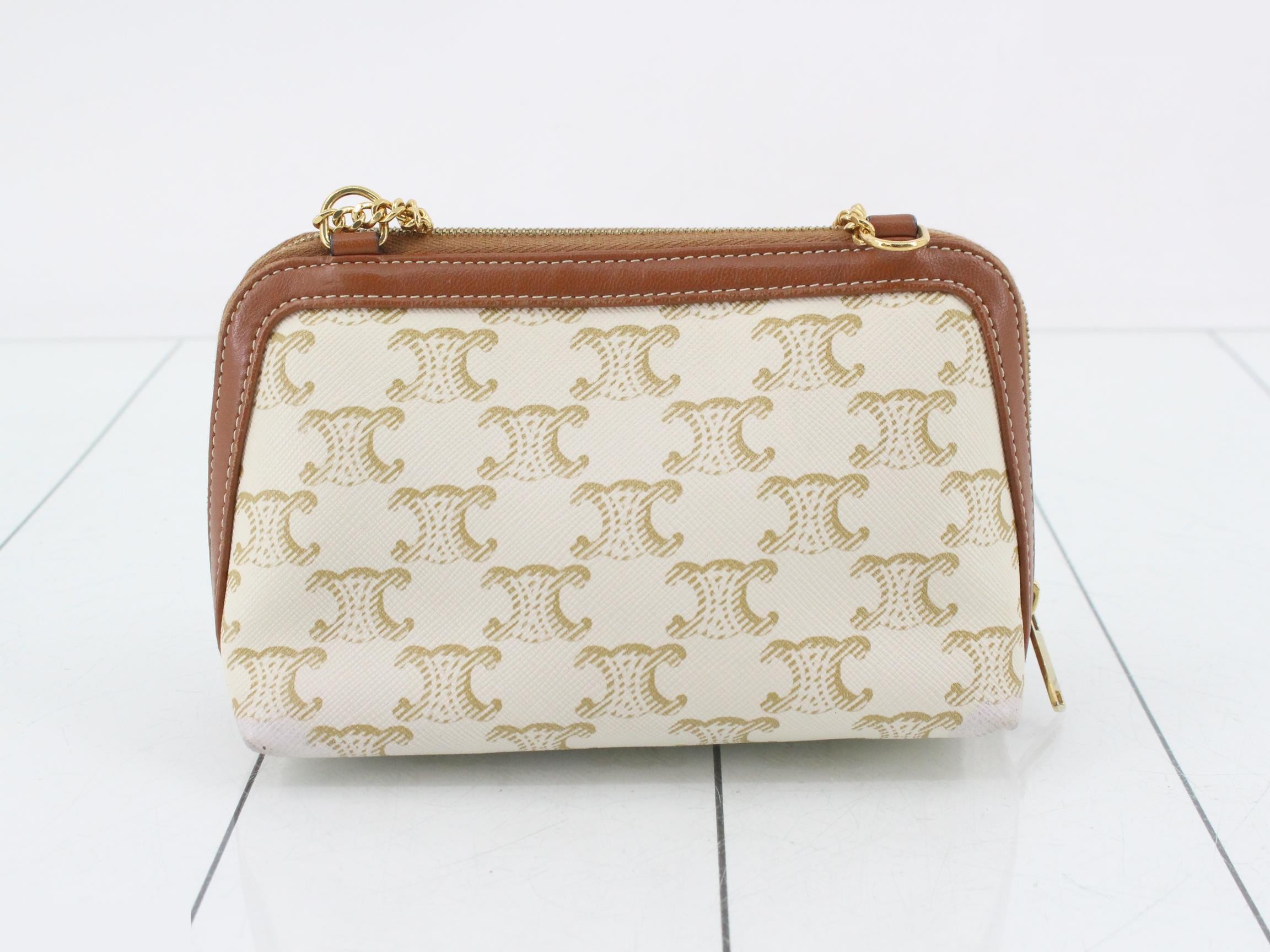Triomphe Chain Shoulder Bag — view 2