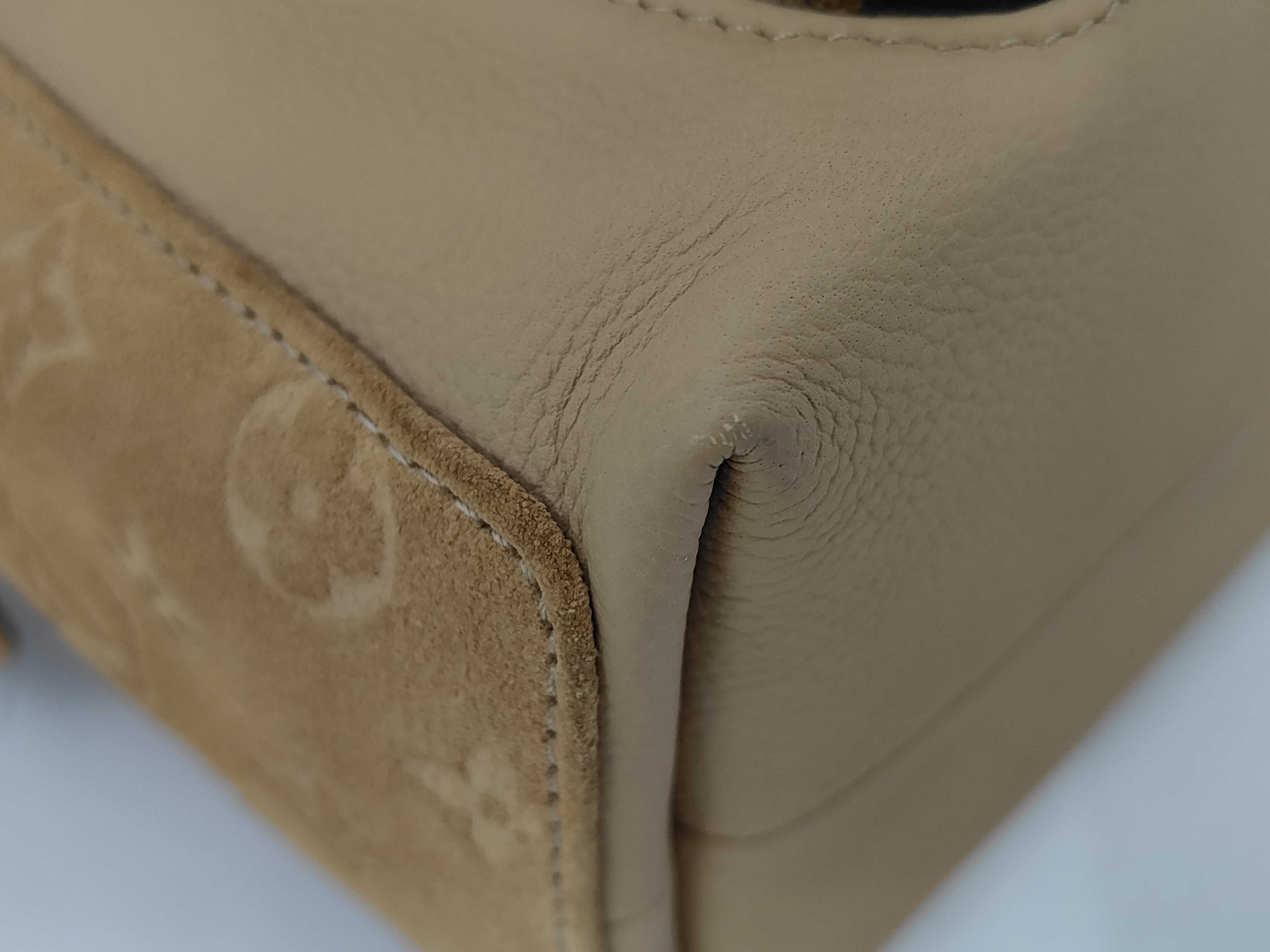 Hobo Cargo Monogram Calfskin Khaki M12697 RFID Shoulder Bag — view 3