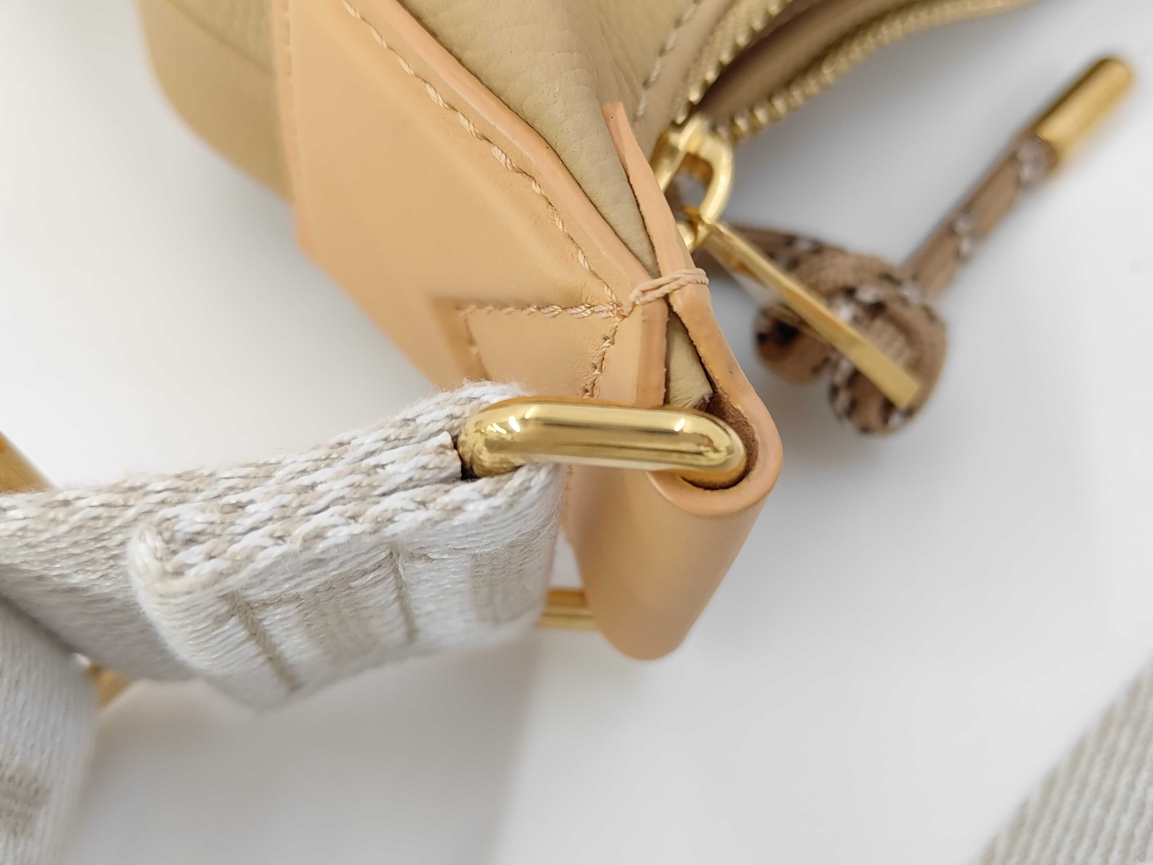 Hobo Cargo Monogram Calfskin Khaki M12697 RFID Shoulder Bag — view 7