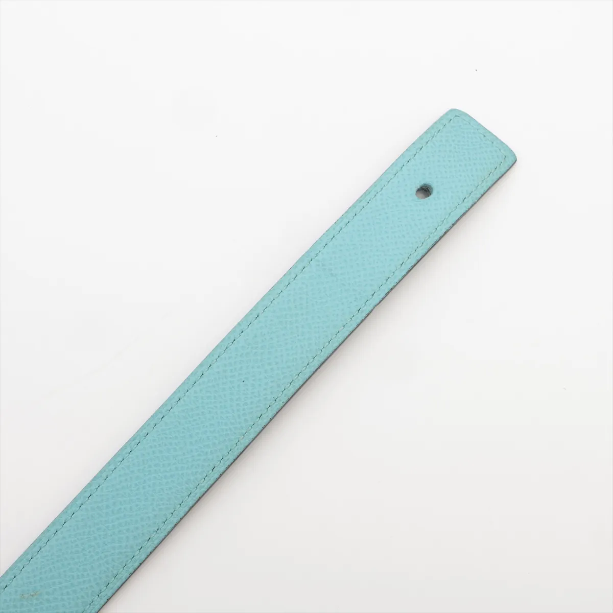 Mini Constance H Belt T:2015 Belt 85 Leather Blue — view 3