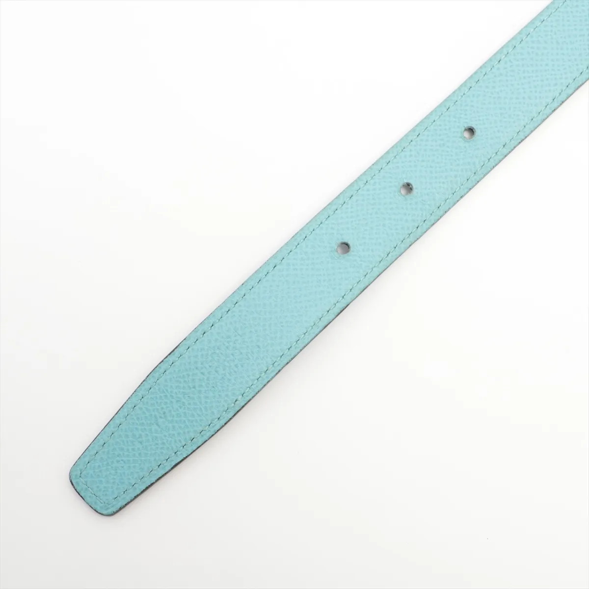 Mini Constance H Belt T:2015 Belt 85 Leather Blue — view 4