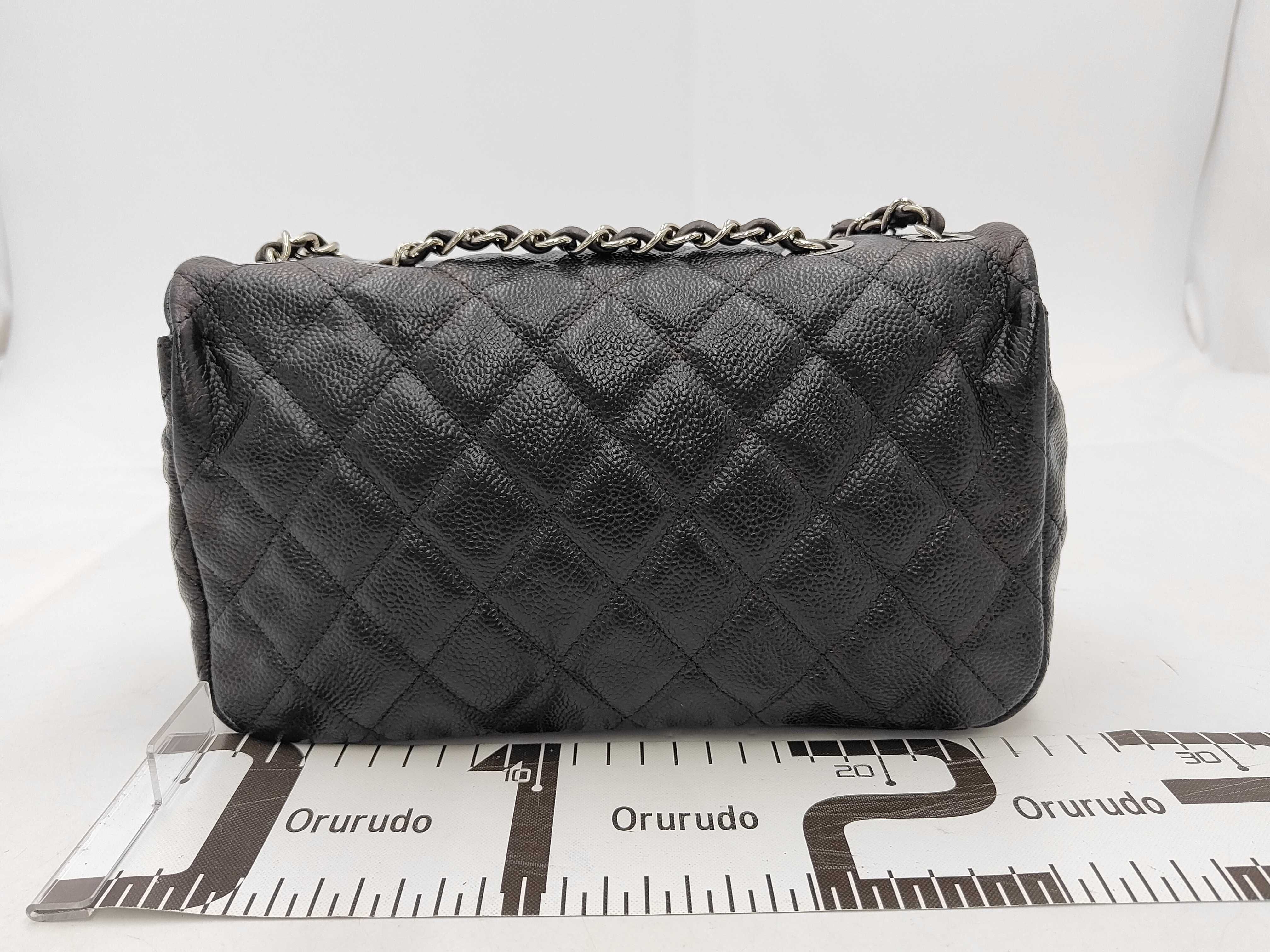 Caviar Skin Double Chain Shoulder Bag (Shoulder Bag) — view 2