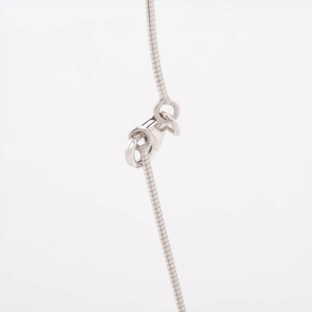 Pop H Necklace GP x 925 Total weight 6.2g Silver x White — view 3