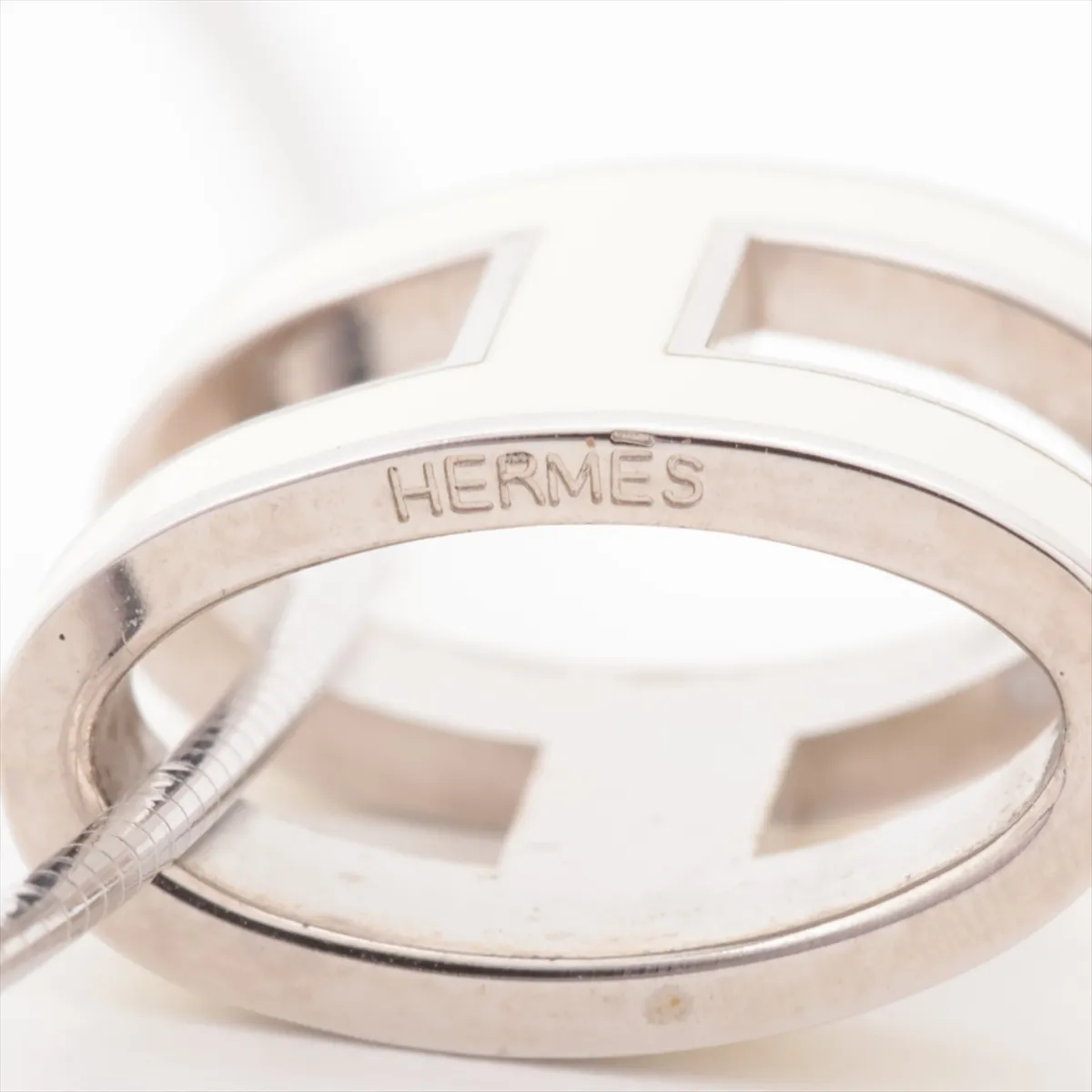Pop H Necklace GP x 925 Total weight 6.2g Silver x White — view 4