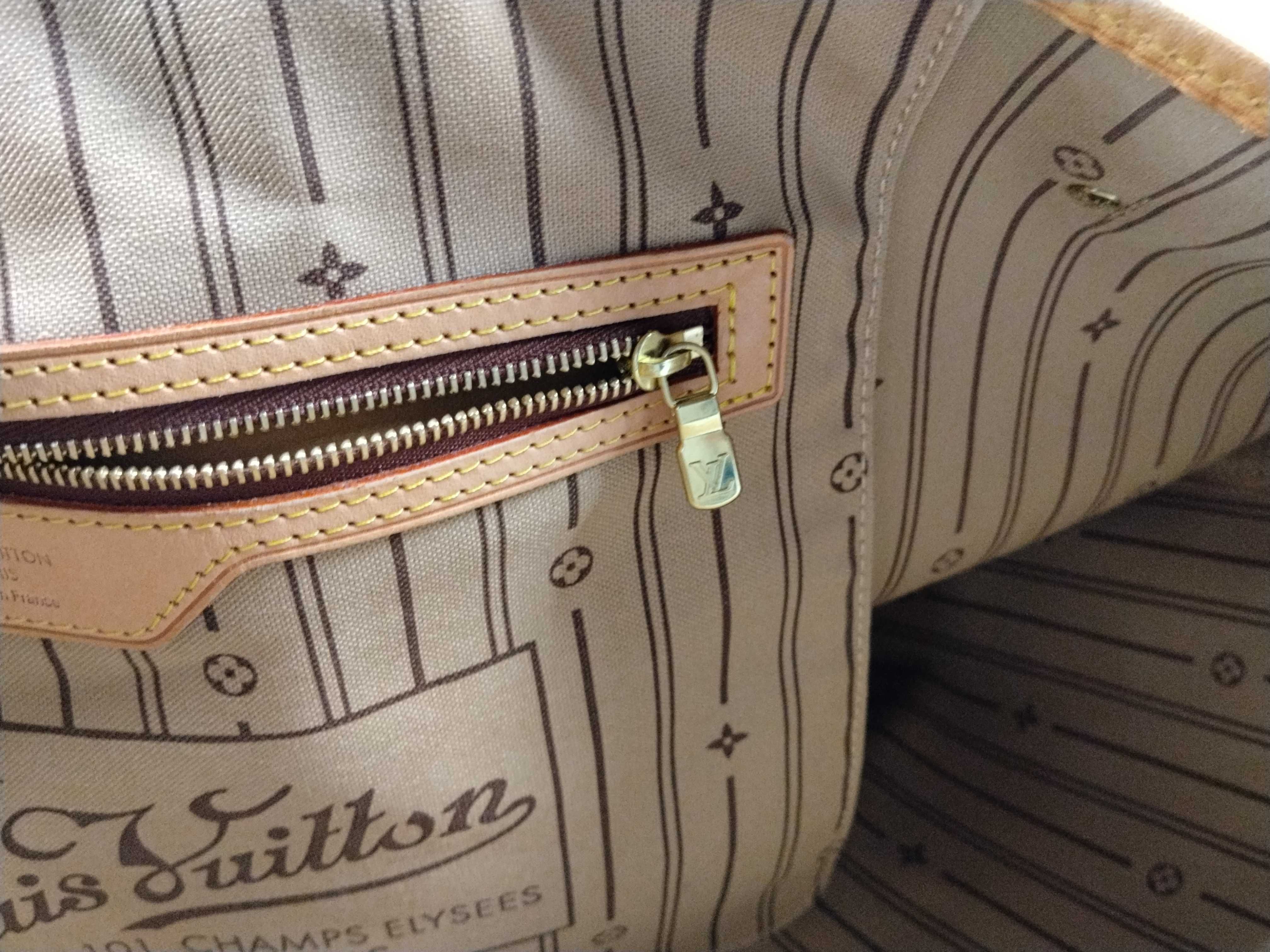 Monogram M40157 Neverfull GM (older model), without pouch, with initials, tote bag. — view 12