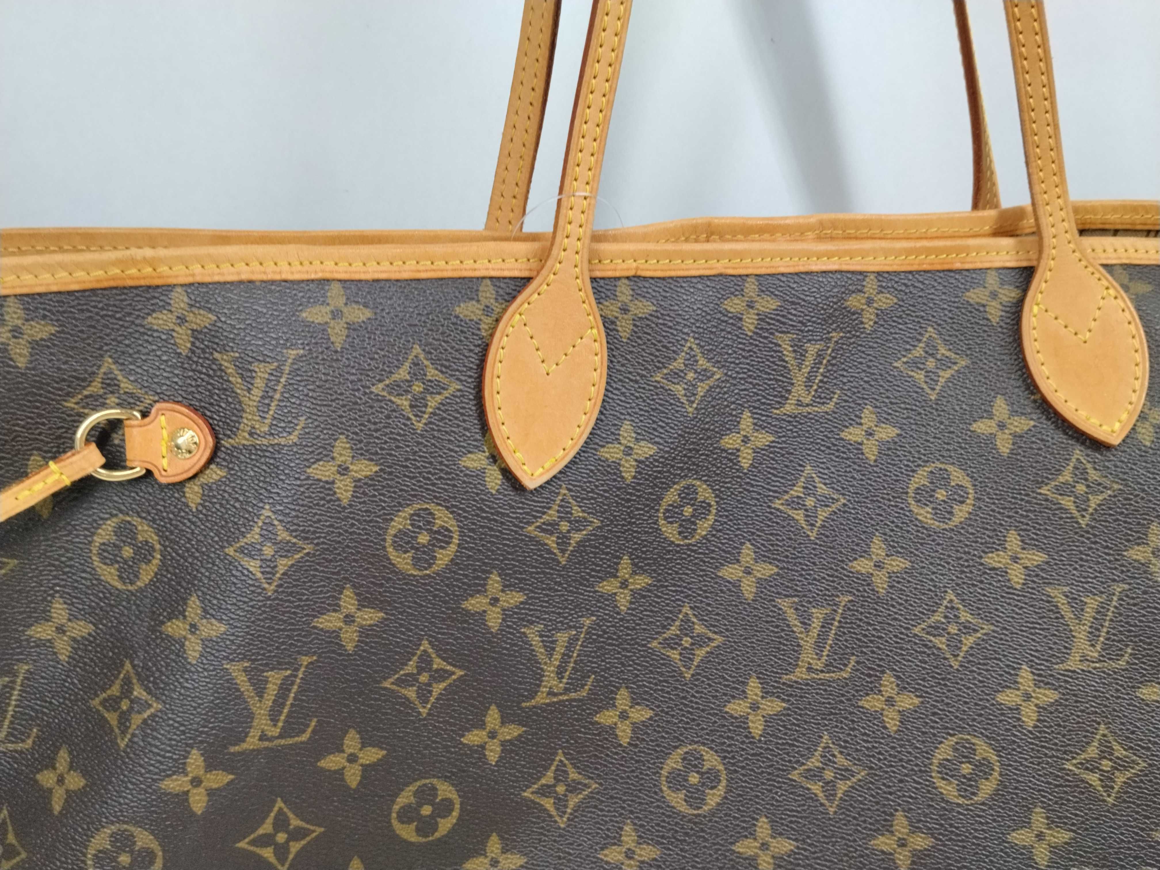 Monogram M40157 Neverfull GM (older model), without pouch, with initials, tote bag. — view 3