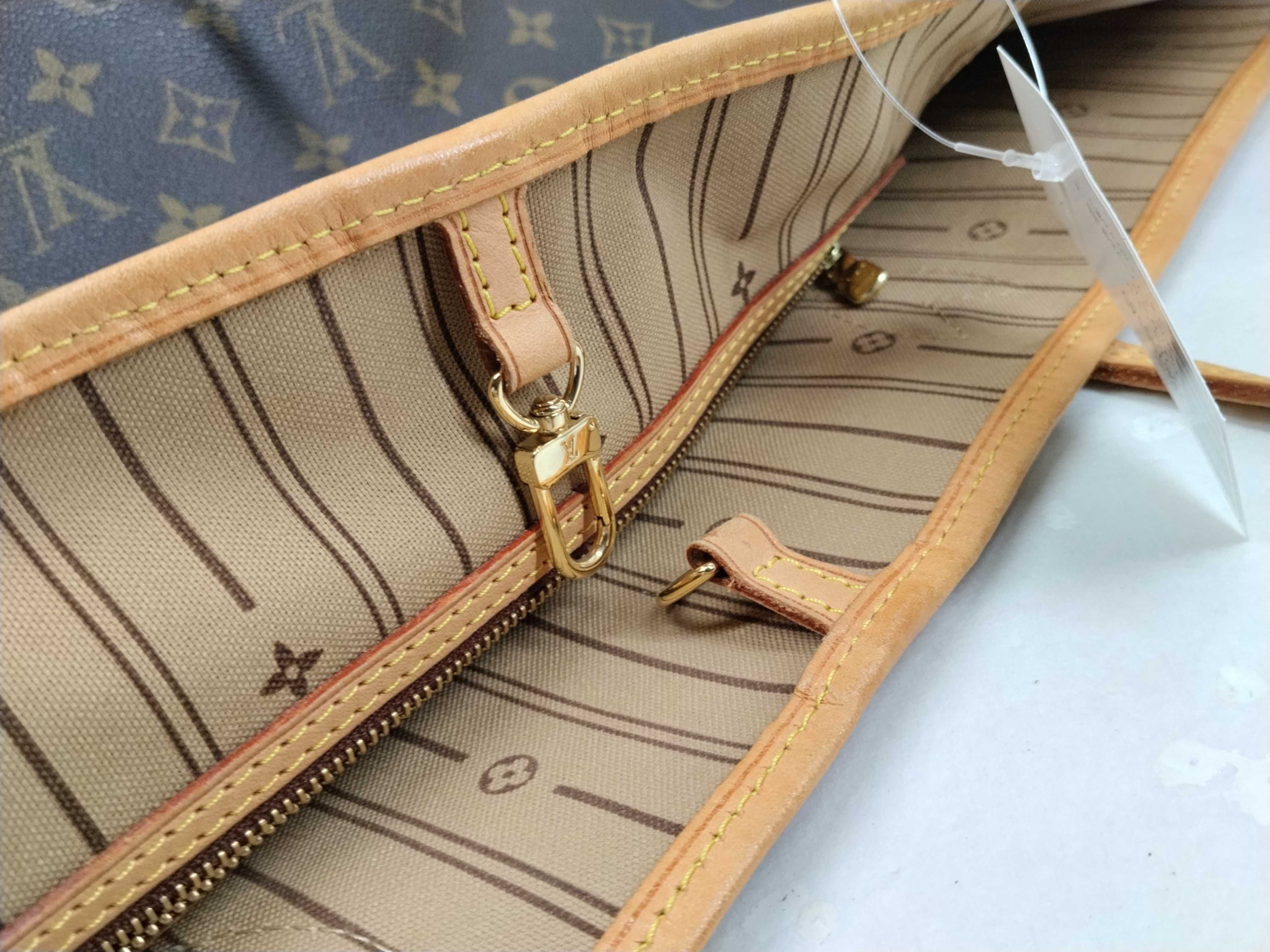 Monogram M40157 Neverfull GM (older model), without pouch, with initials, tote bag. — view 9