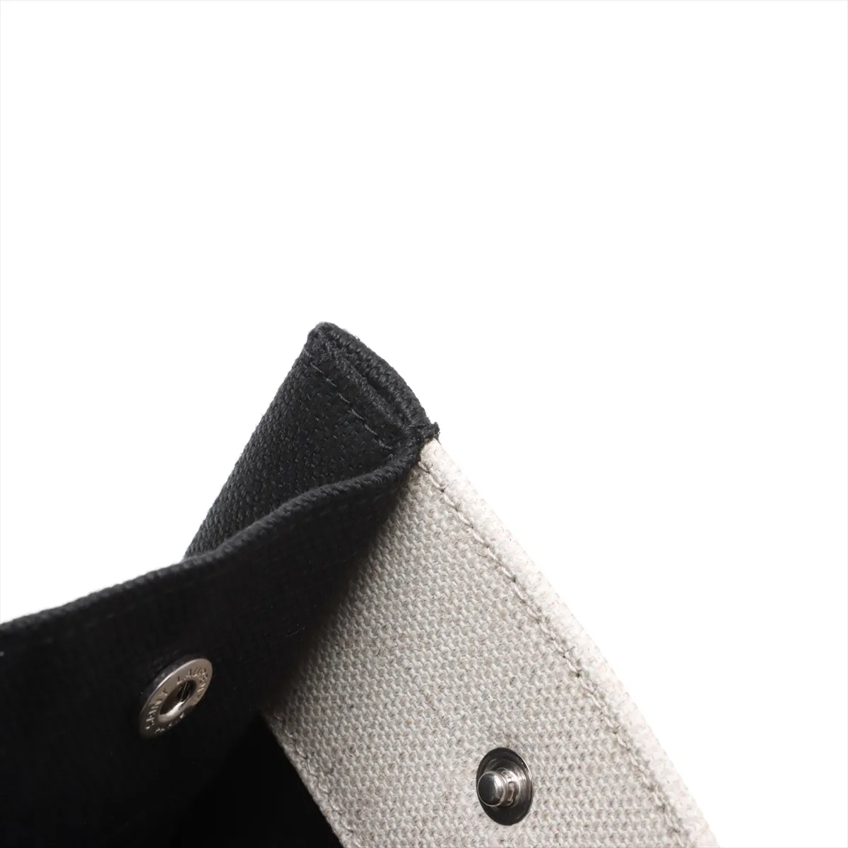 Rive Gauche Leather Tote Bag Beige x Black 632539 — view 10