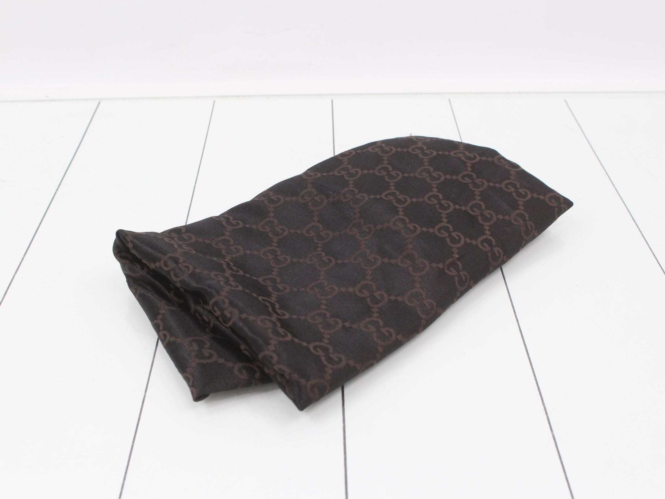 GG Canvas Bamboo Tote Bag, Brown — view 7