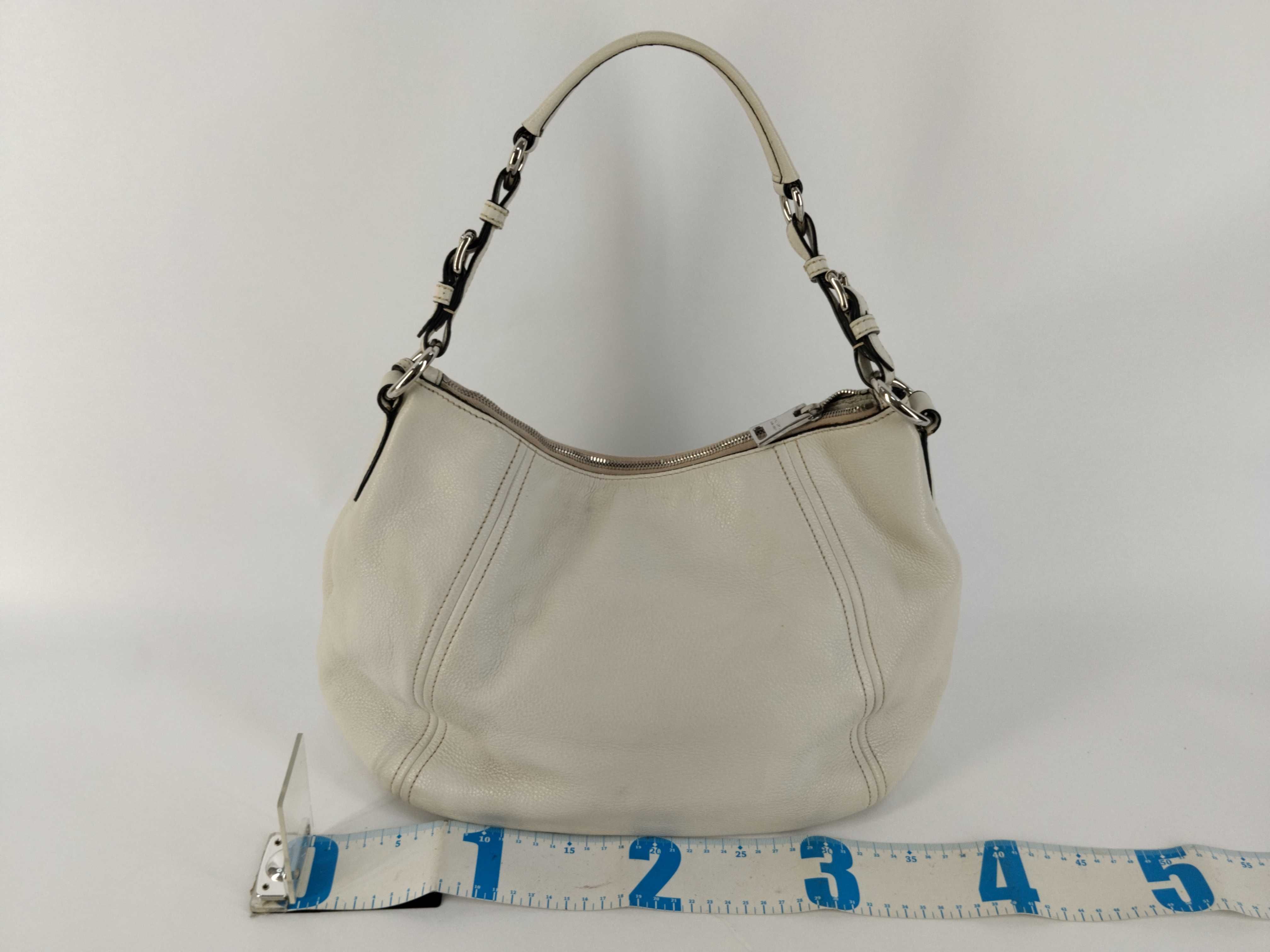 Leather Tote Bag White Tote Bag — view 2