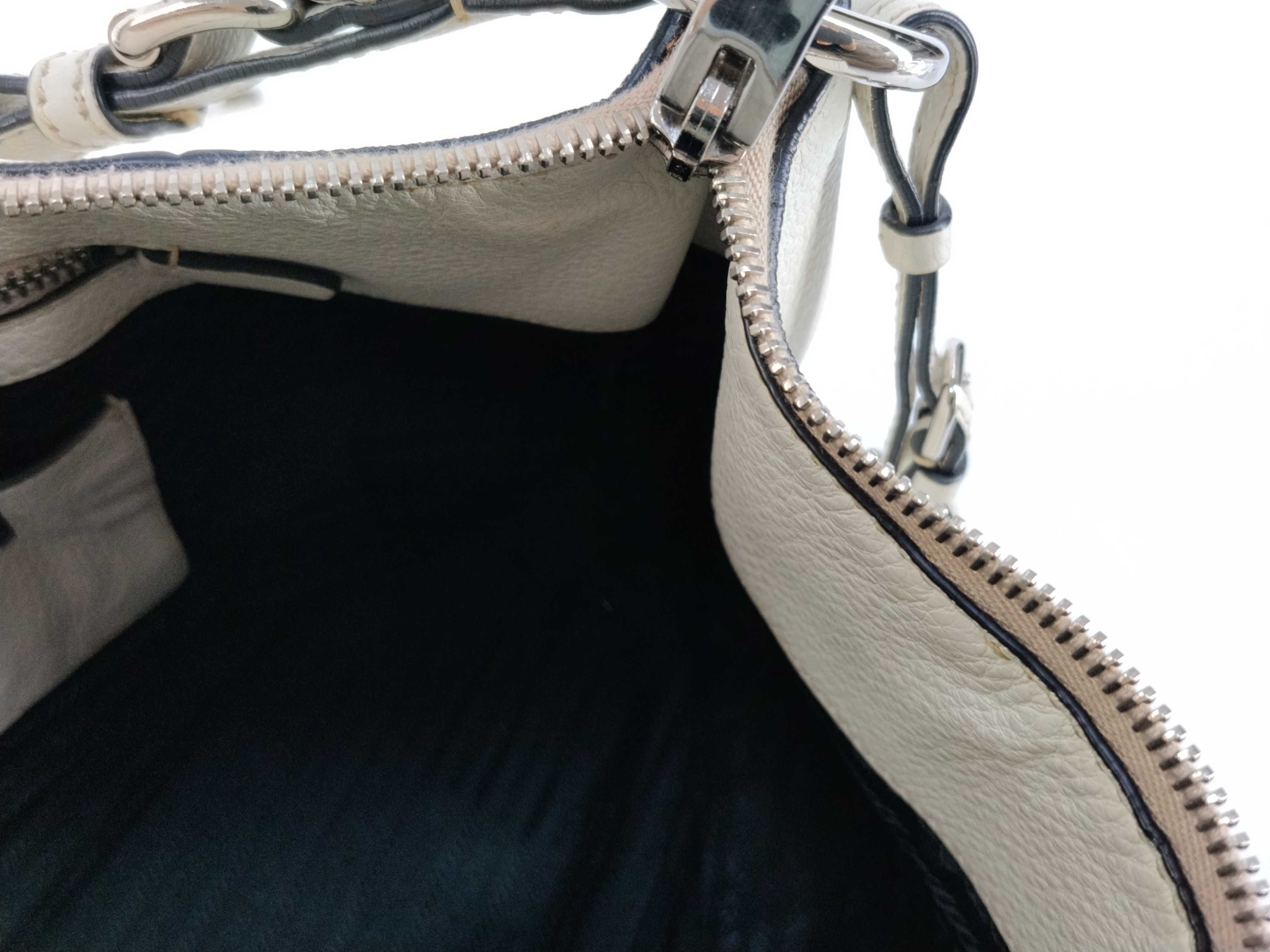 Leather Tote Bag White Tote Bag — view 9