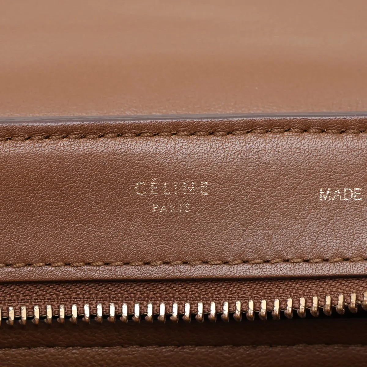 Trapeze Leather x Suede 2-Way Handbag Brown x Blue — view 11