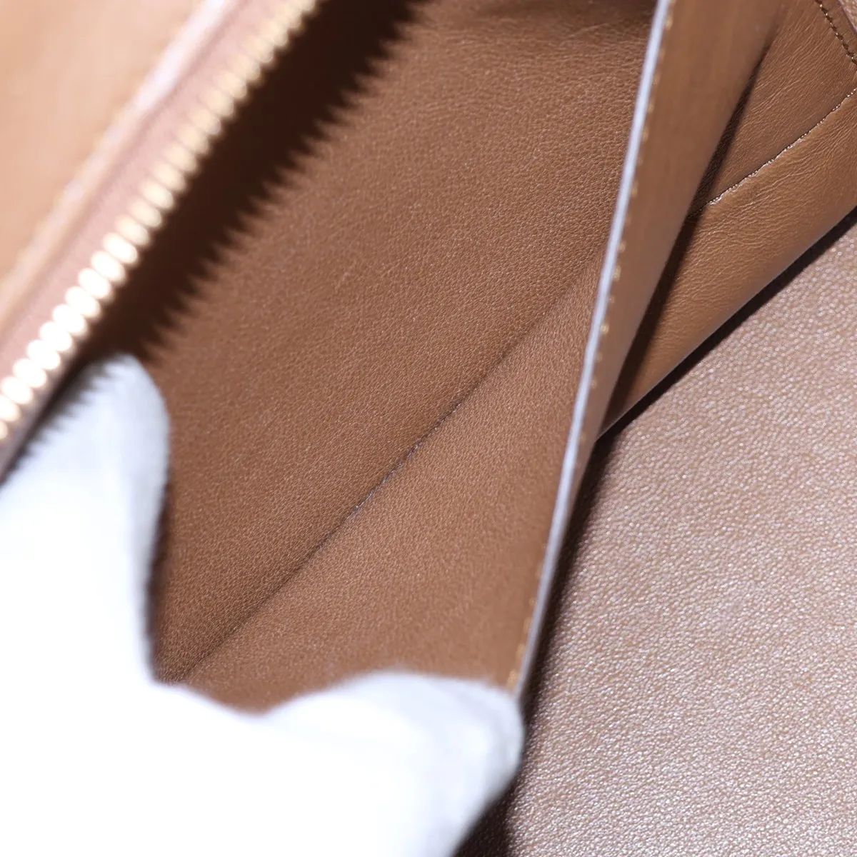 Trapeze Leather x Suede 2-Way Handbag Brown x Blue — view 9