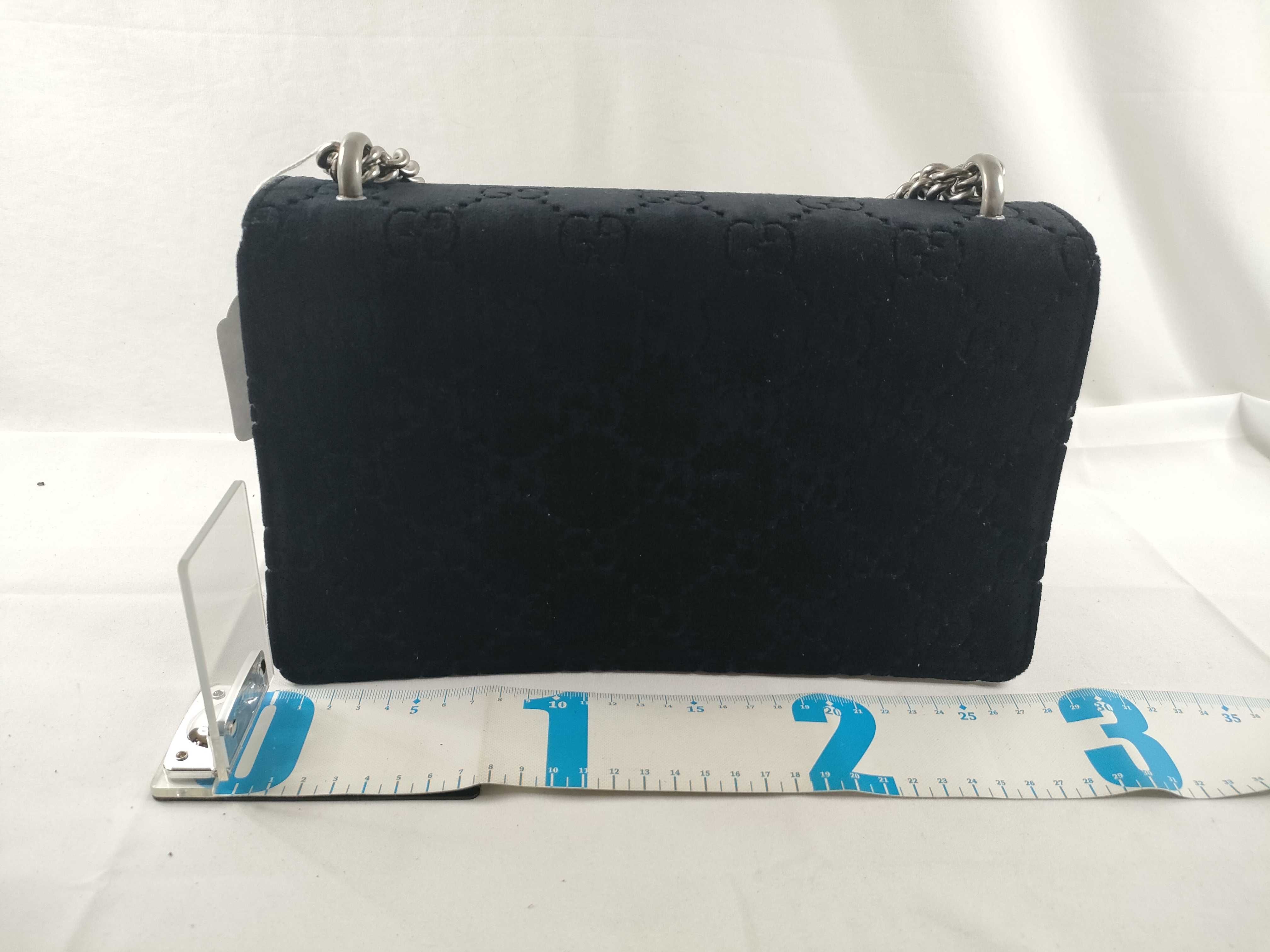 FR- GG Velvet Dionysus velour x patent leather Chain Shoulder Bag BLACK 4 Shoulder Bag — view 2