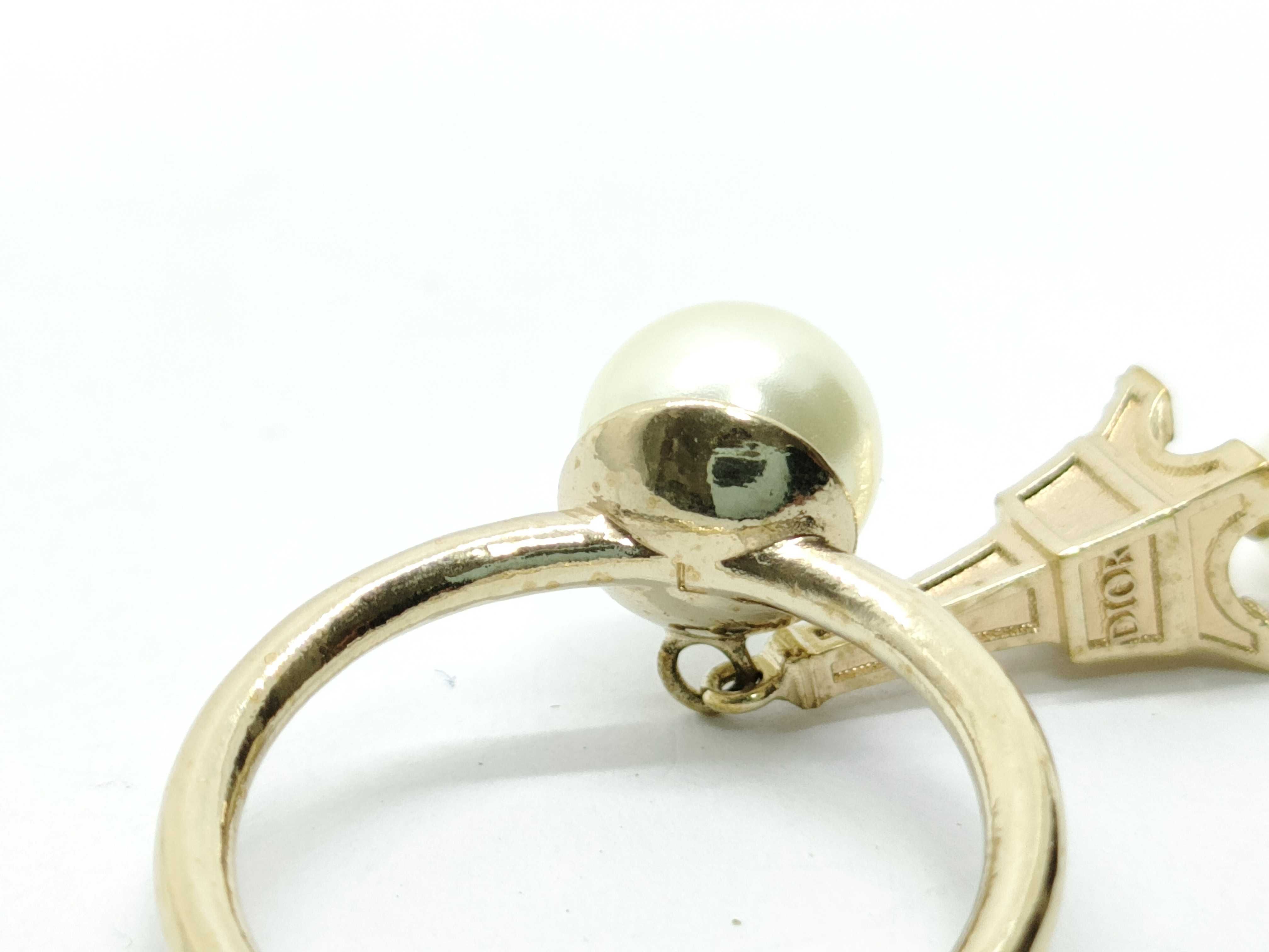 Resin Pearl Eiffel Tower Ring 3.2g — view 6