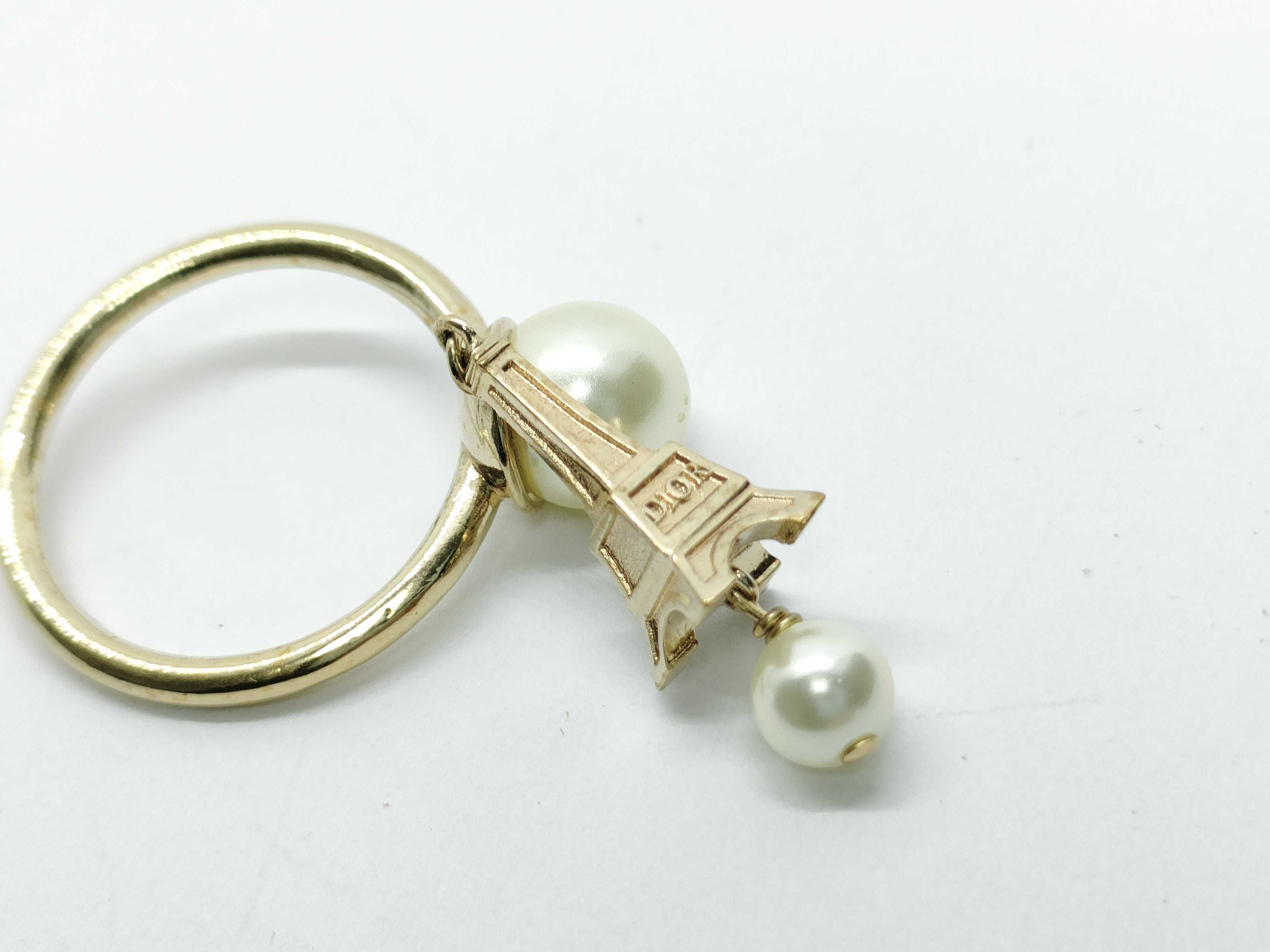 Resin Pearl Eiffel Tower Ring 3.2g — view 8