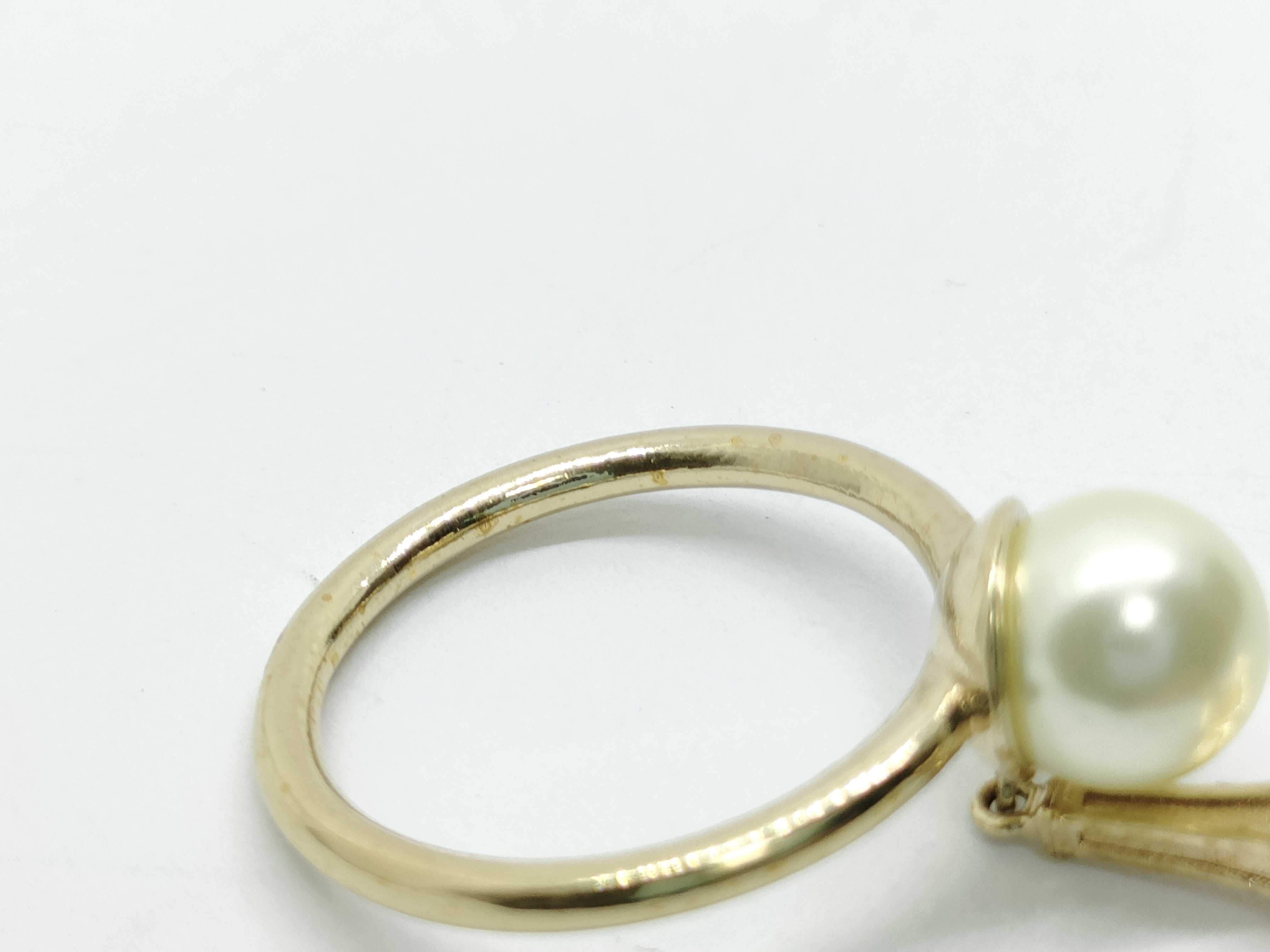 Resin Pearl Eiffel Tower Ring 3.2g — view 9