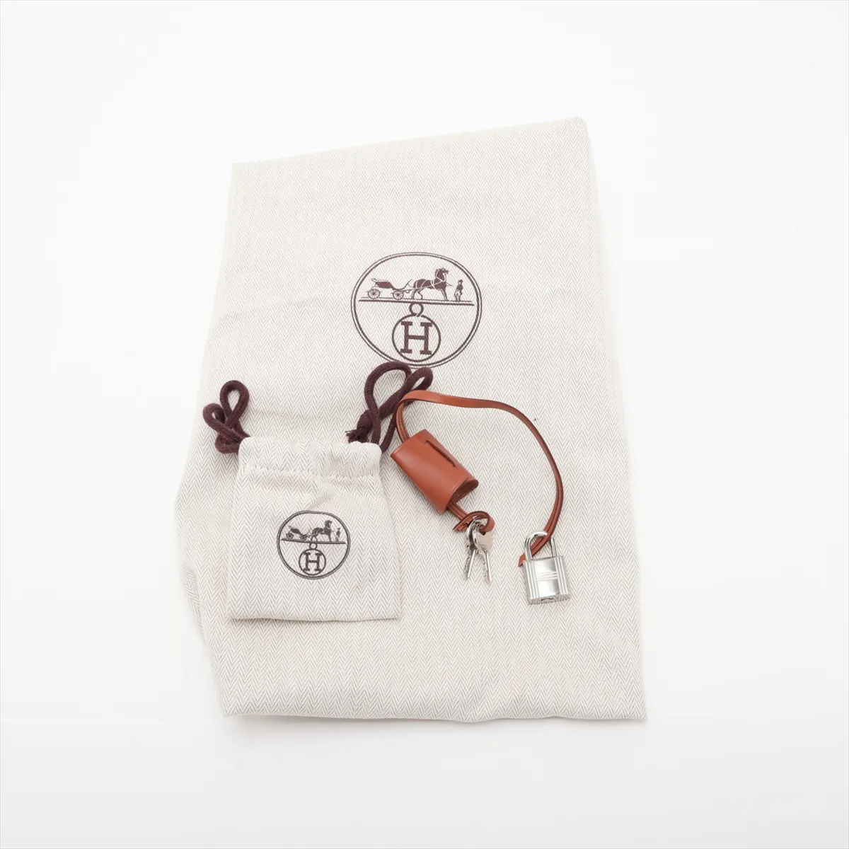Herbag Zip PM Toile H x Vache Hunter Beige x Brown Silver Hardware Y:2020 — view 13