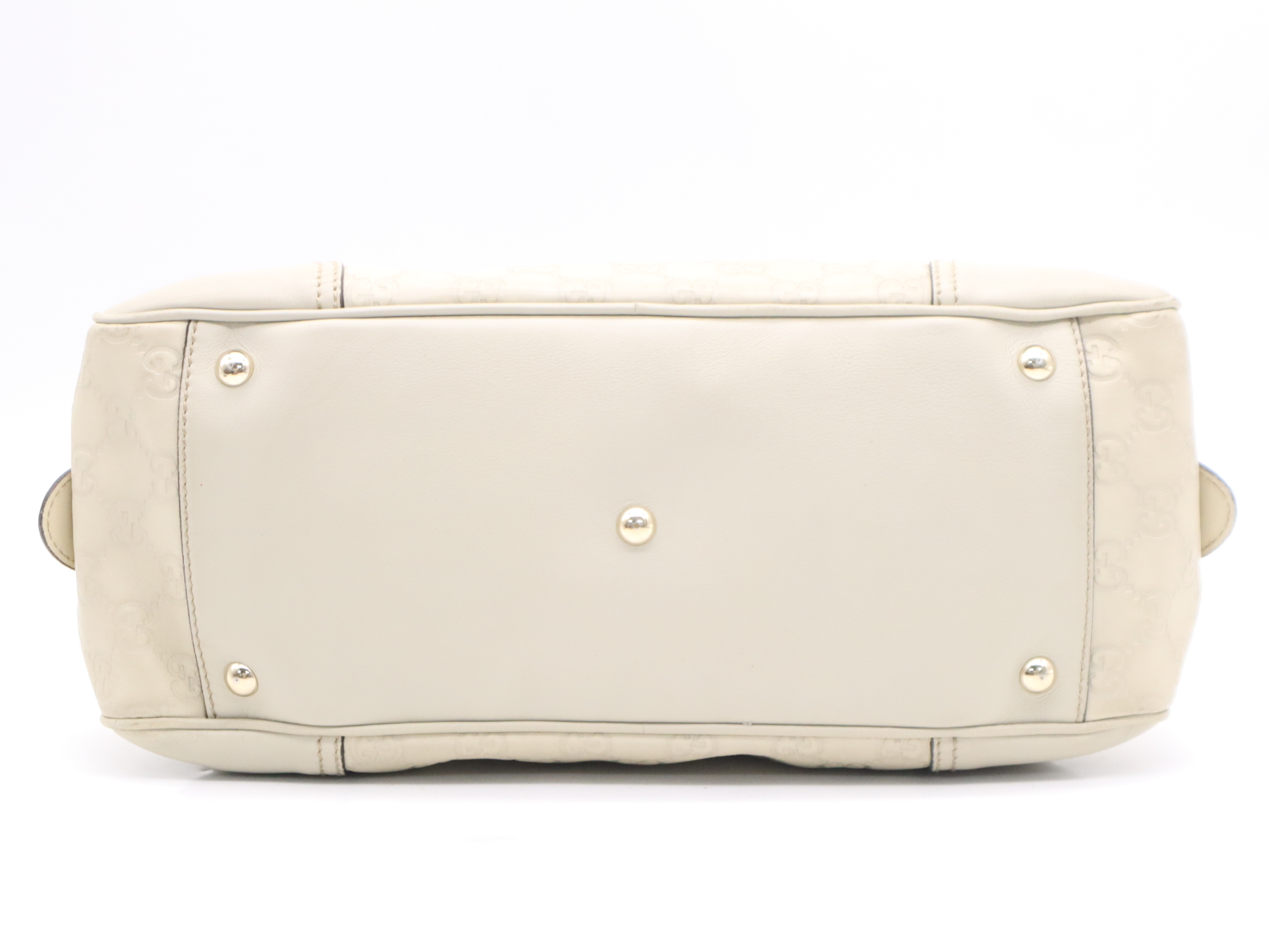 161720 Guccissima Tote Bag, Ivory, with Dust Bag, Handbag — view 4
