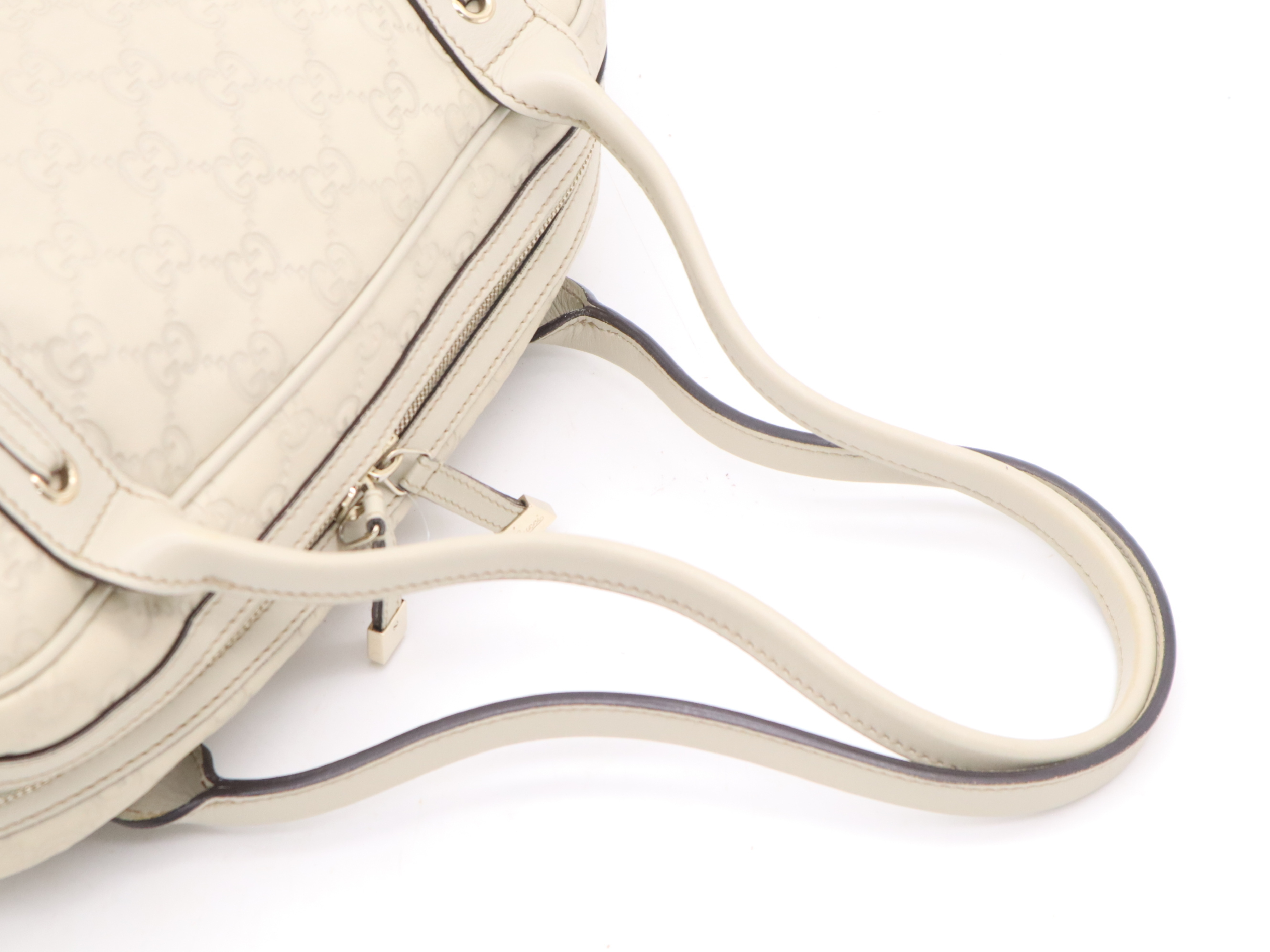 161720 Guccissima Tote Bag, Ivory, with Dust Bag, Handbag — view 6