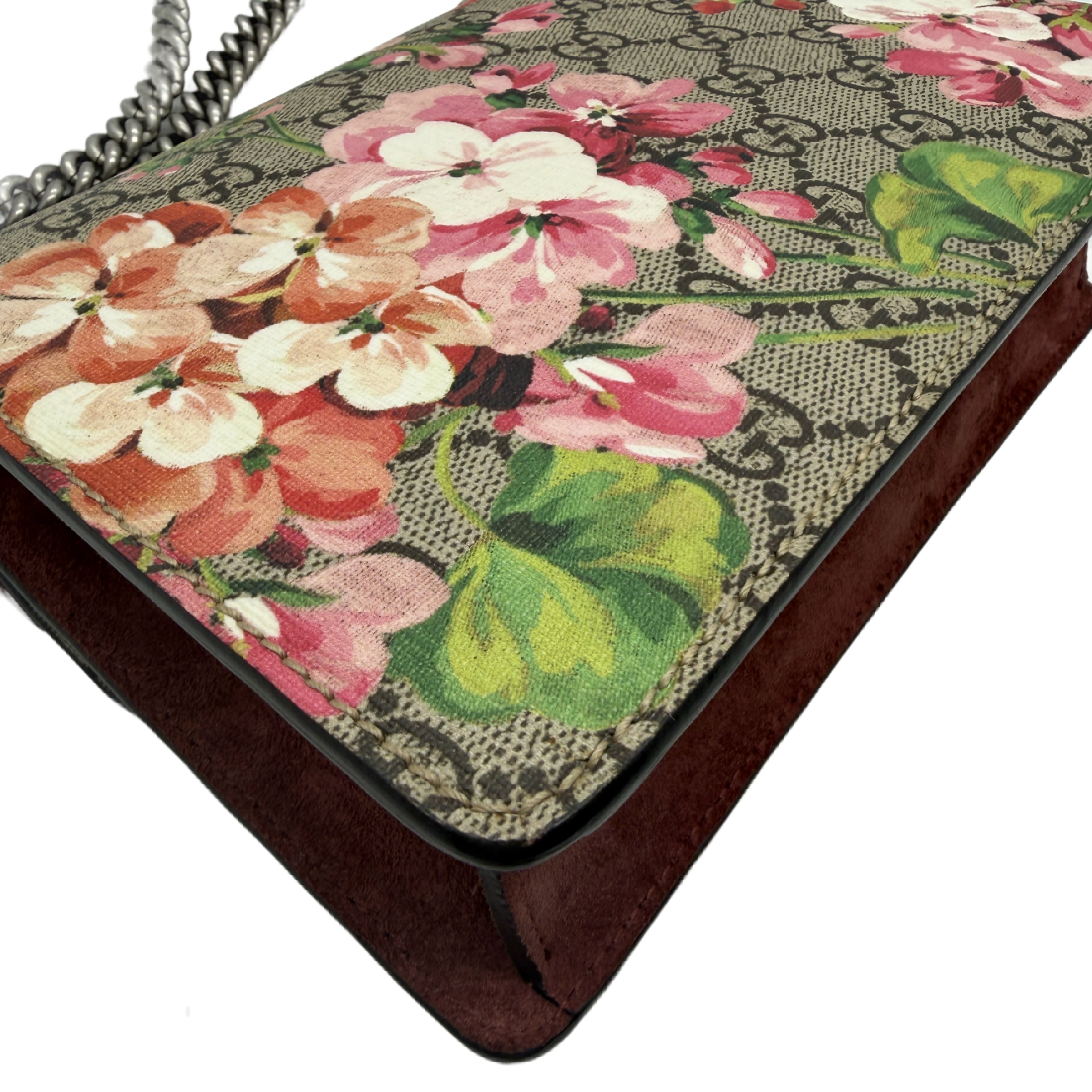 Dionysus GG Supreme Flower Print Chain Shoulder Bag — view 8