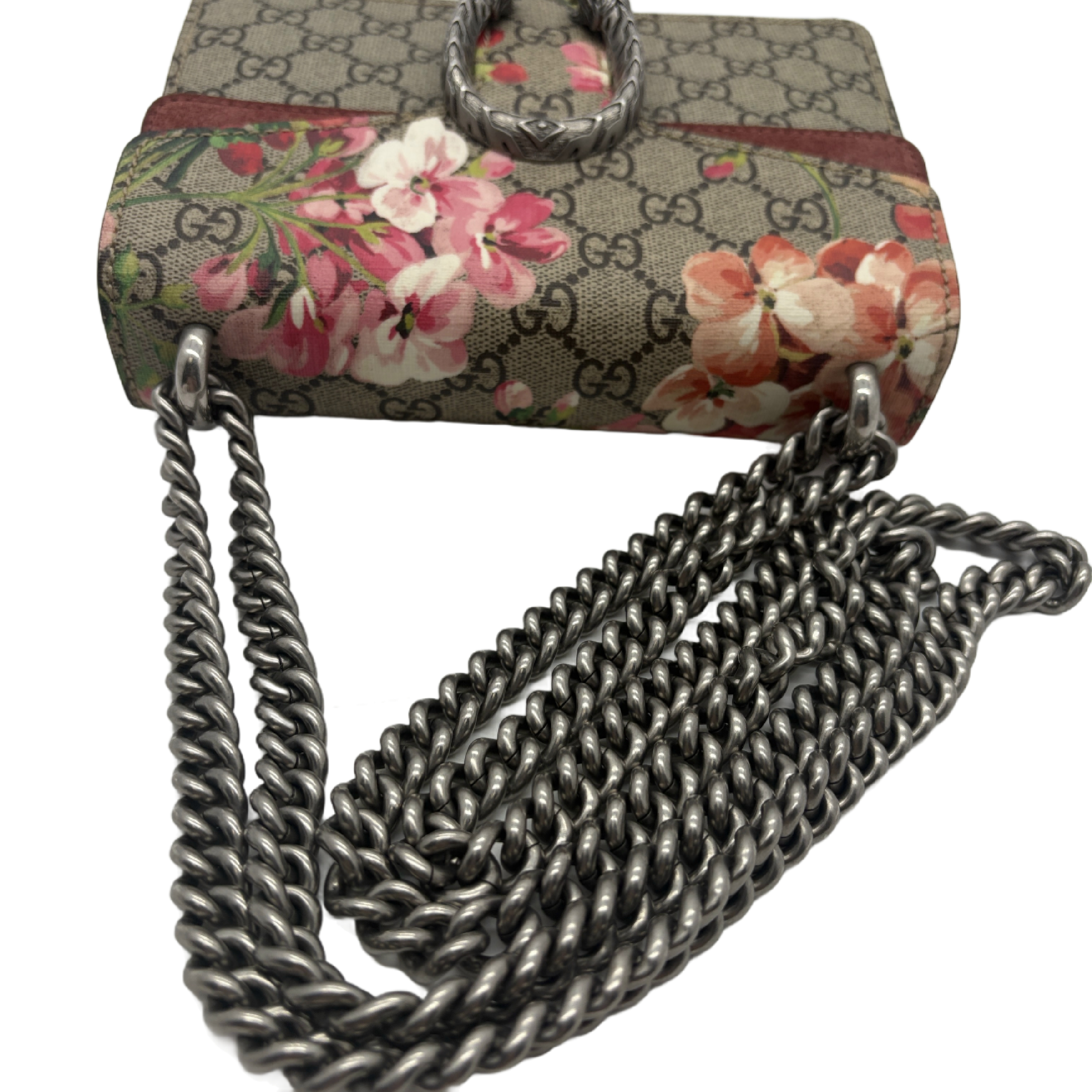 Dionysus GG Supreme Flower Print Chain Shoulder Bag — view 10