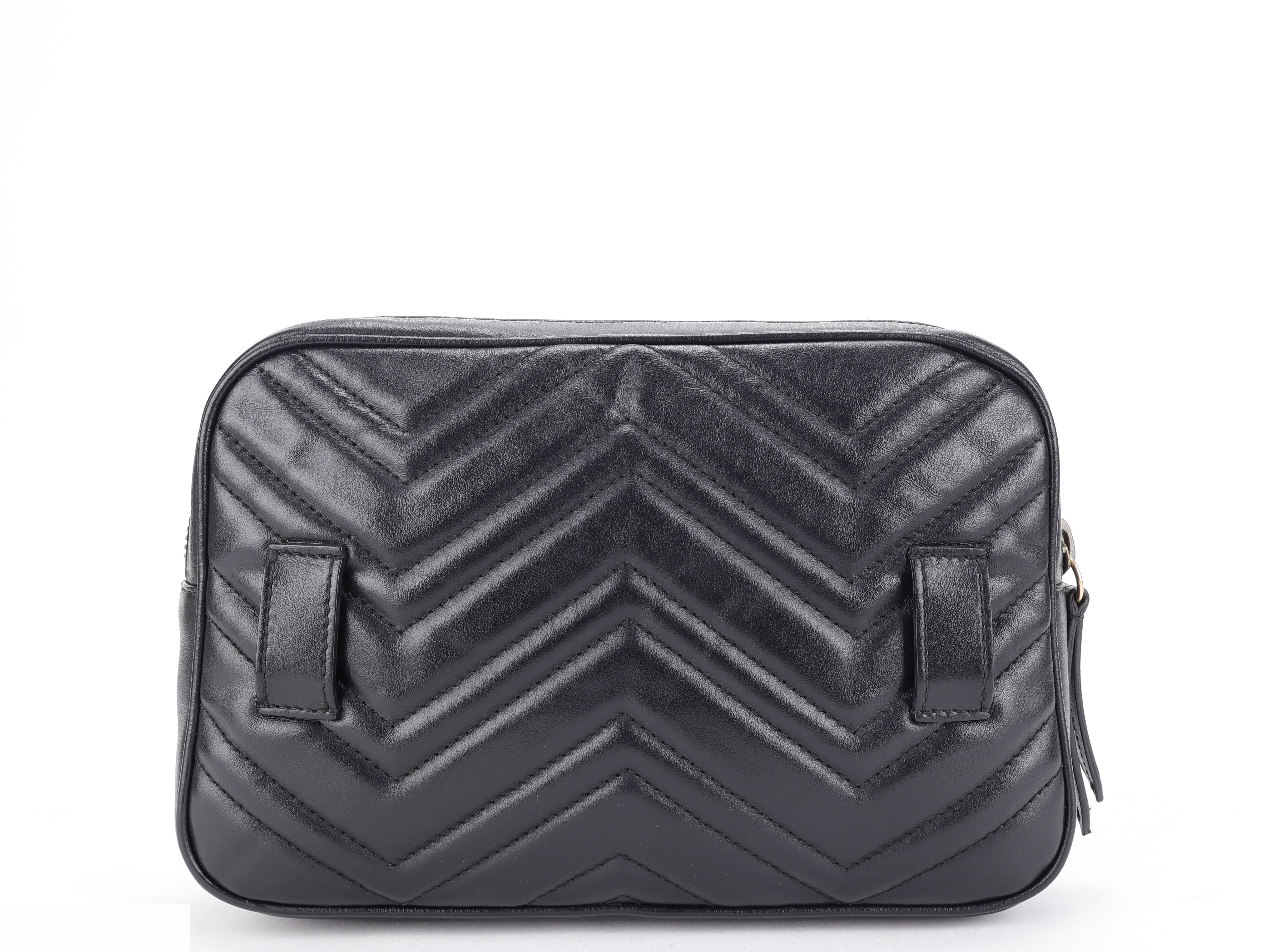 GG MARMONT BELT BAG BLACK GHW — view 2