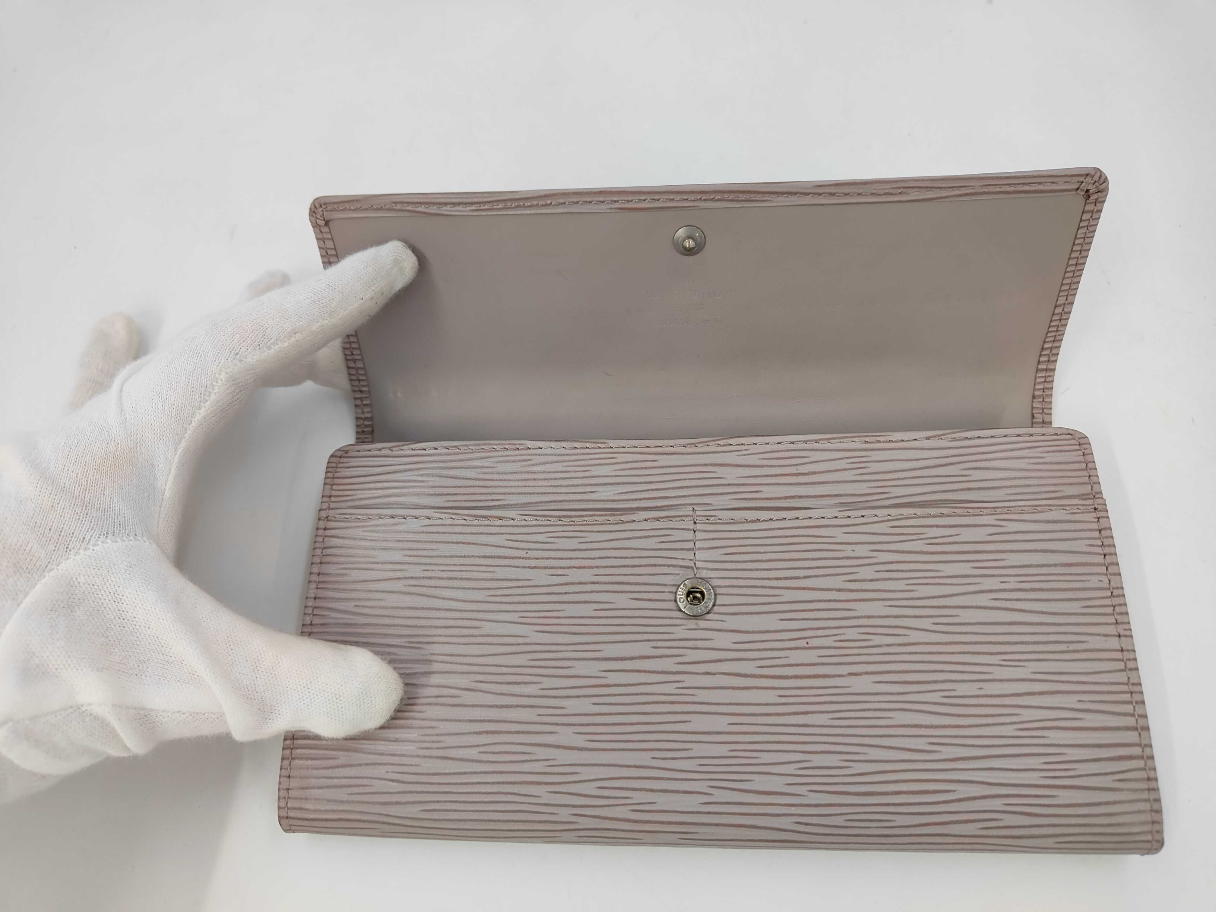 Epi Leather Pochette Portemonnaie Credit Wallet, Lilac, CA0041 — view 7