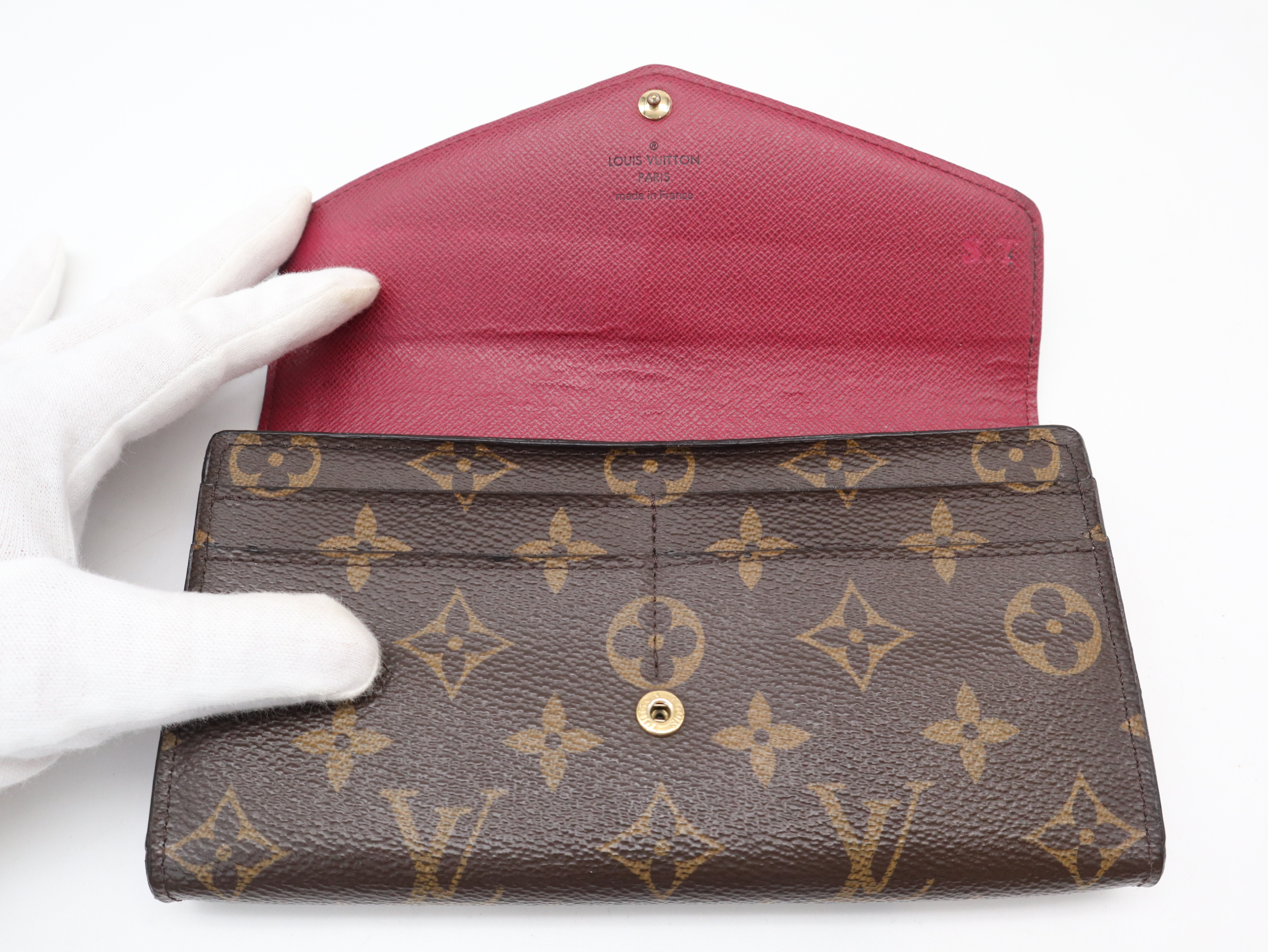 M62234 Monogram Portefeuille Sarah Fuchsia Wallet — view 8