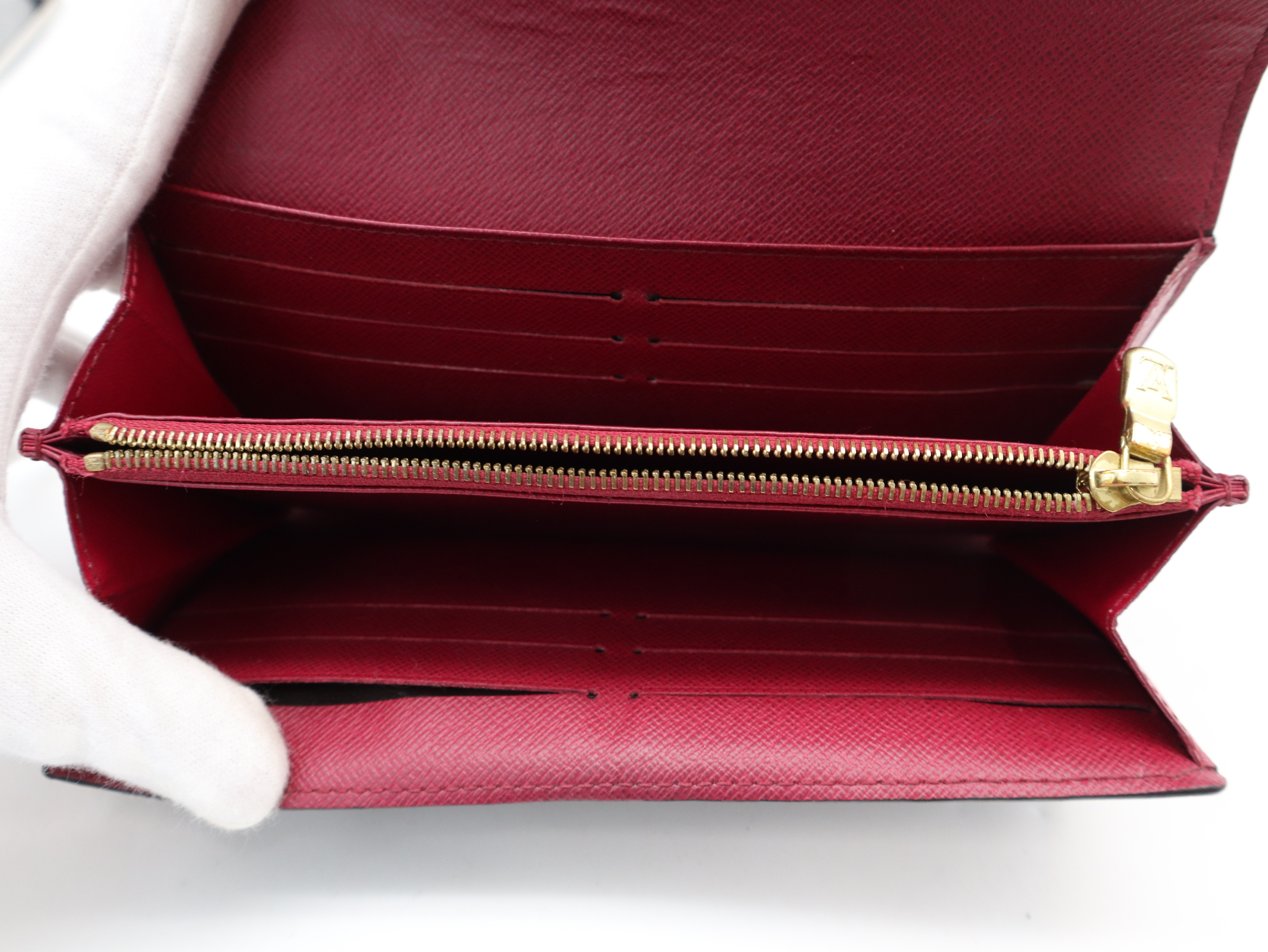 M62234 Monogram Portefeuille Sarah Fuchsia Wallet — view 9