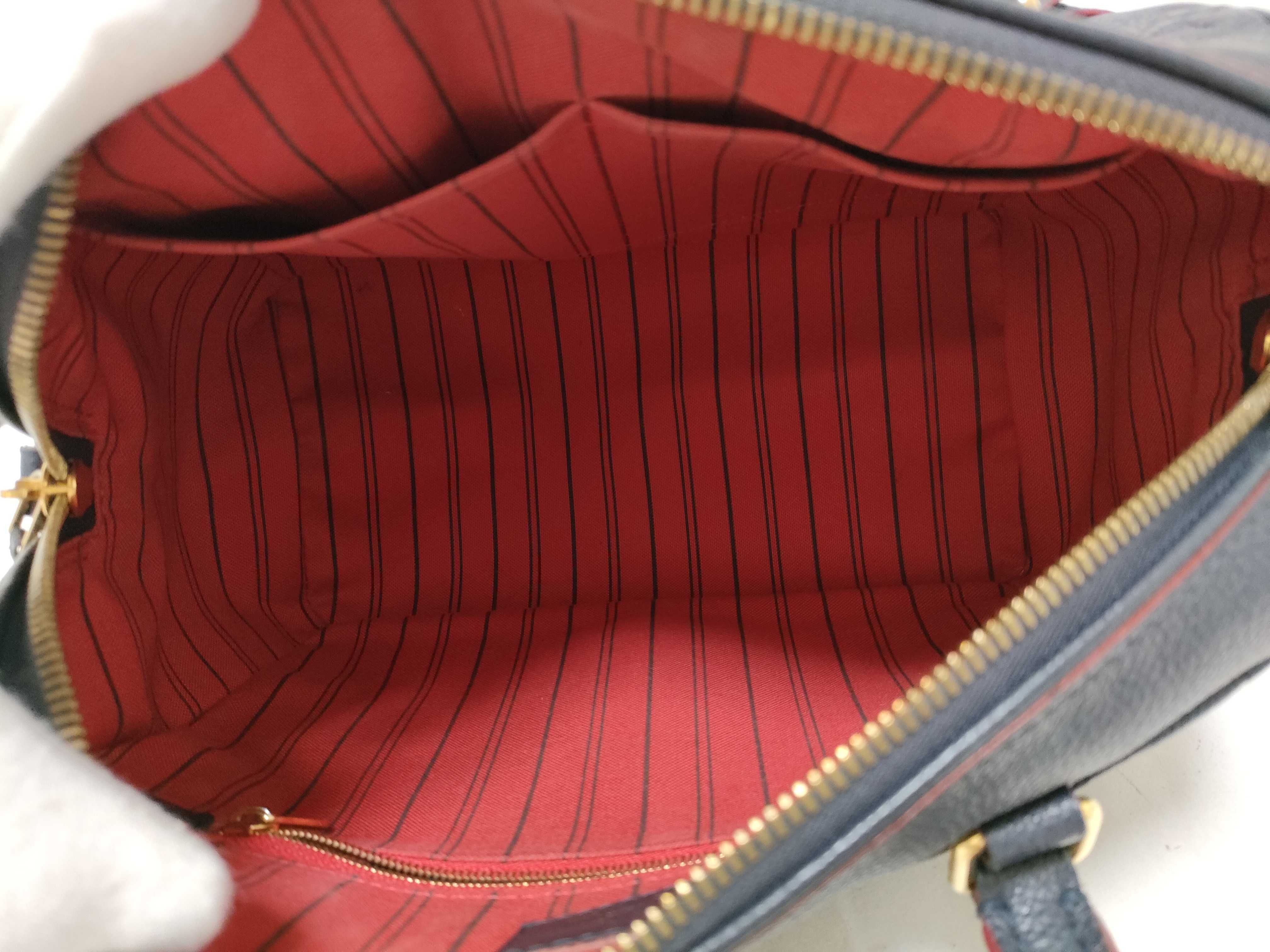 Speedy Bandoulière 25 Marine Rouge Handbag — view 10