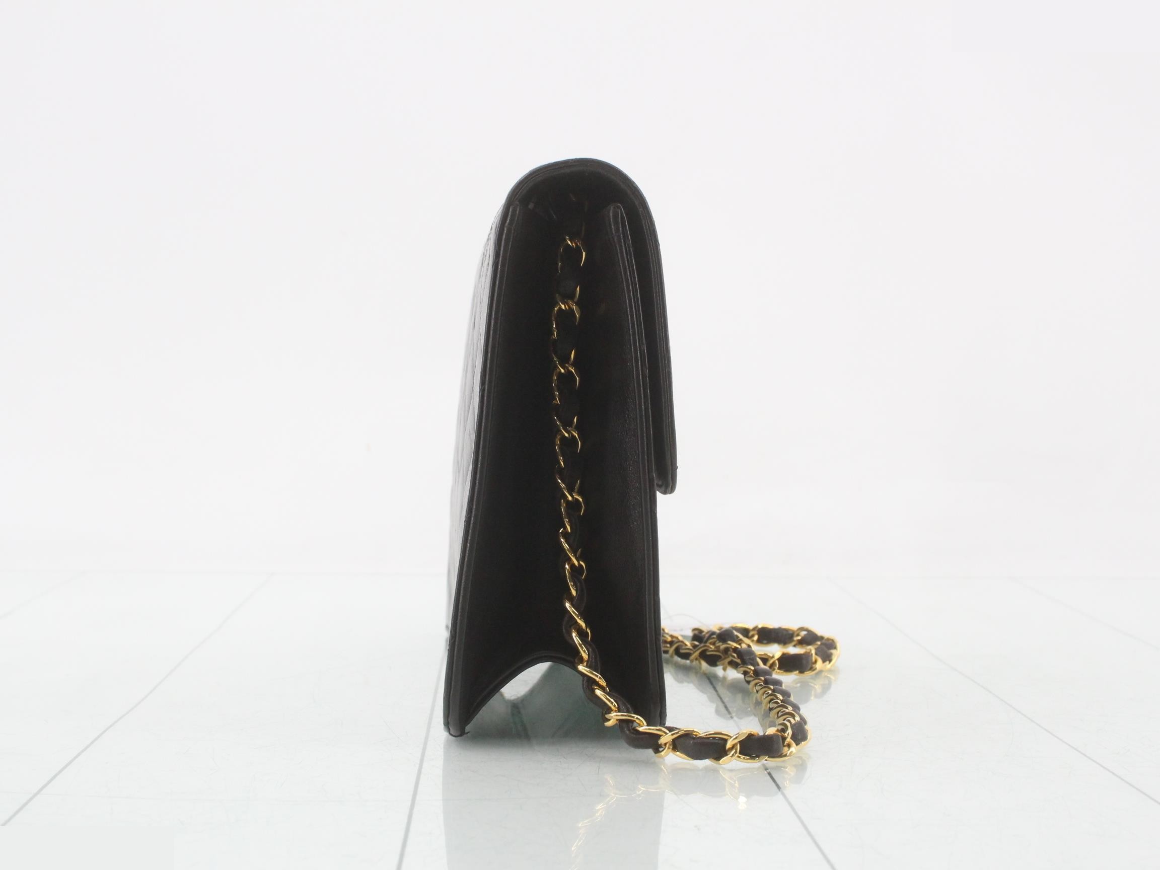 Matelassé Lambskin Push-Lock Chain Shoulder Bag, Series 5 — view 4
