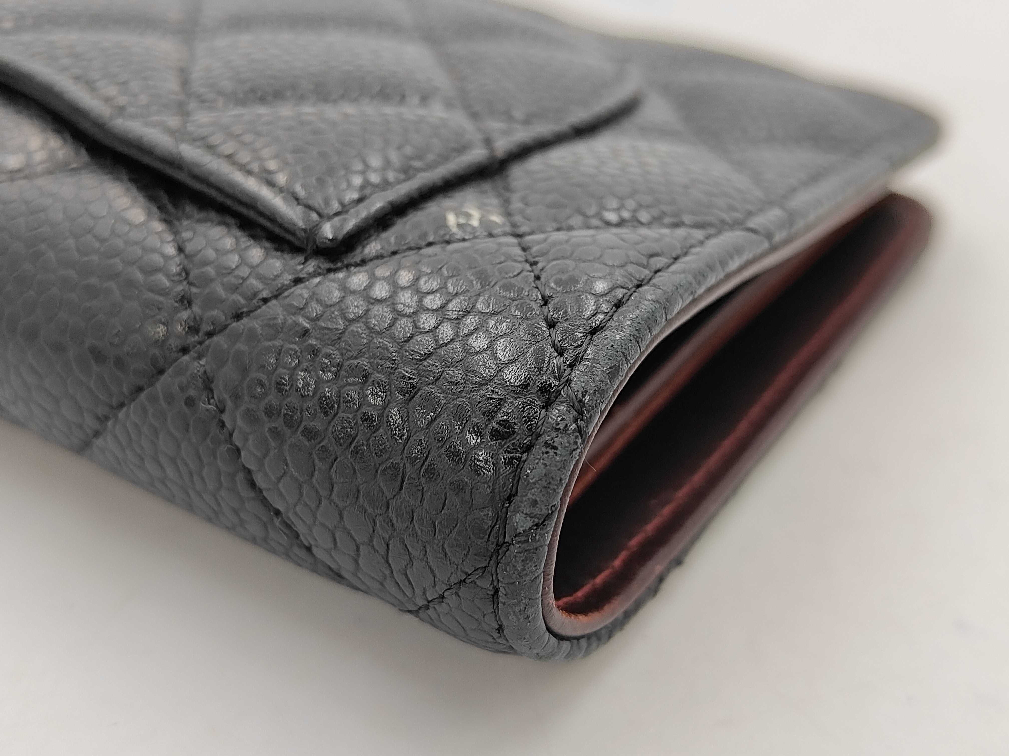 SLG CAVIAR SKIN LONG WALLET BLACK NO.19 Wallet — view 2