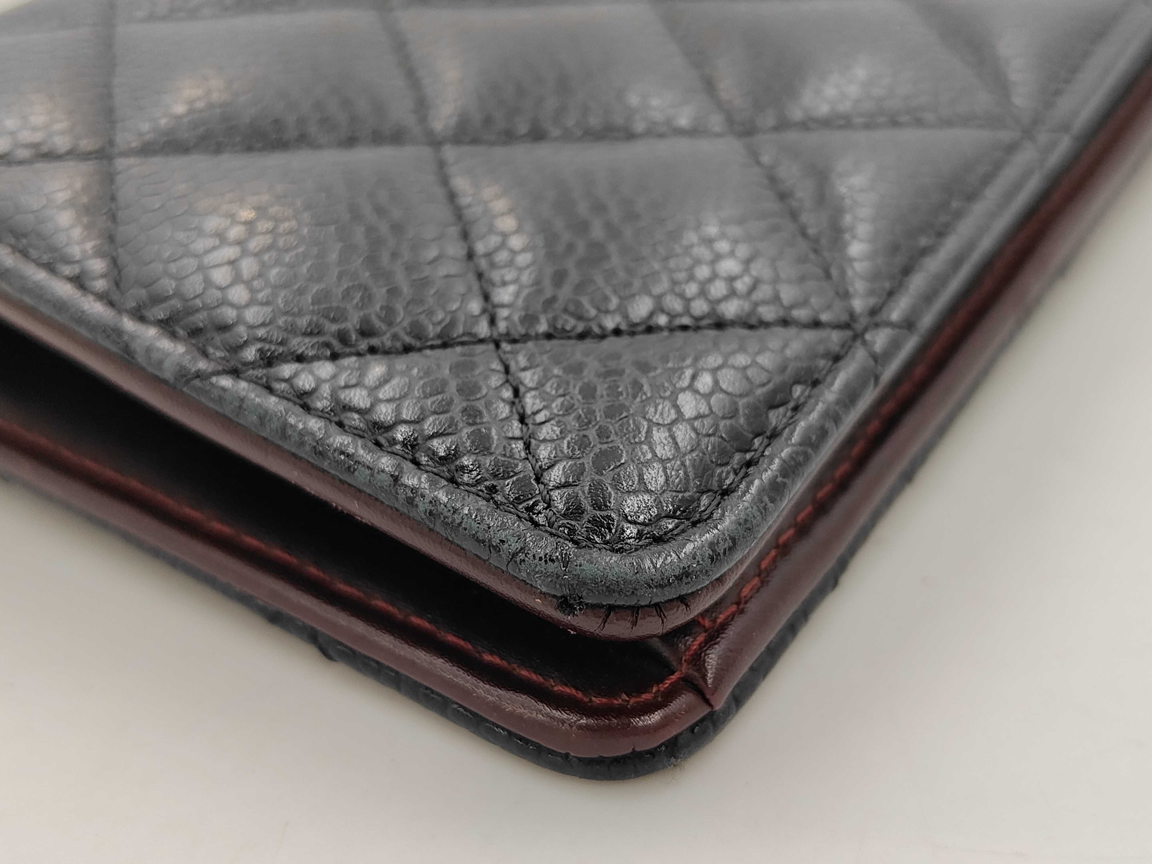 SLG CAVIAR SKIN LONG WALLET BLACK NO.19 Wallet — view 12